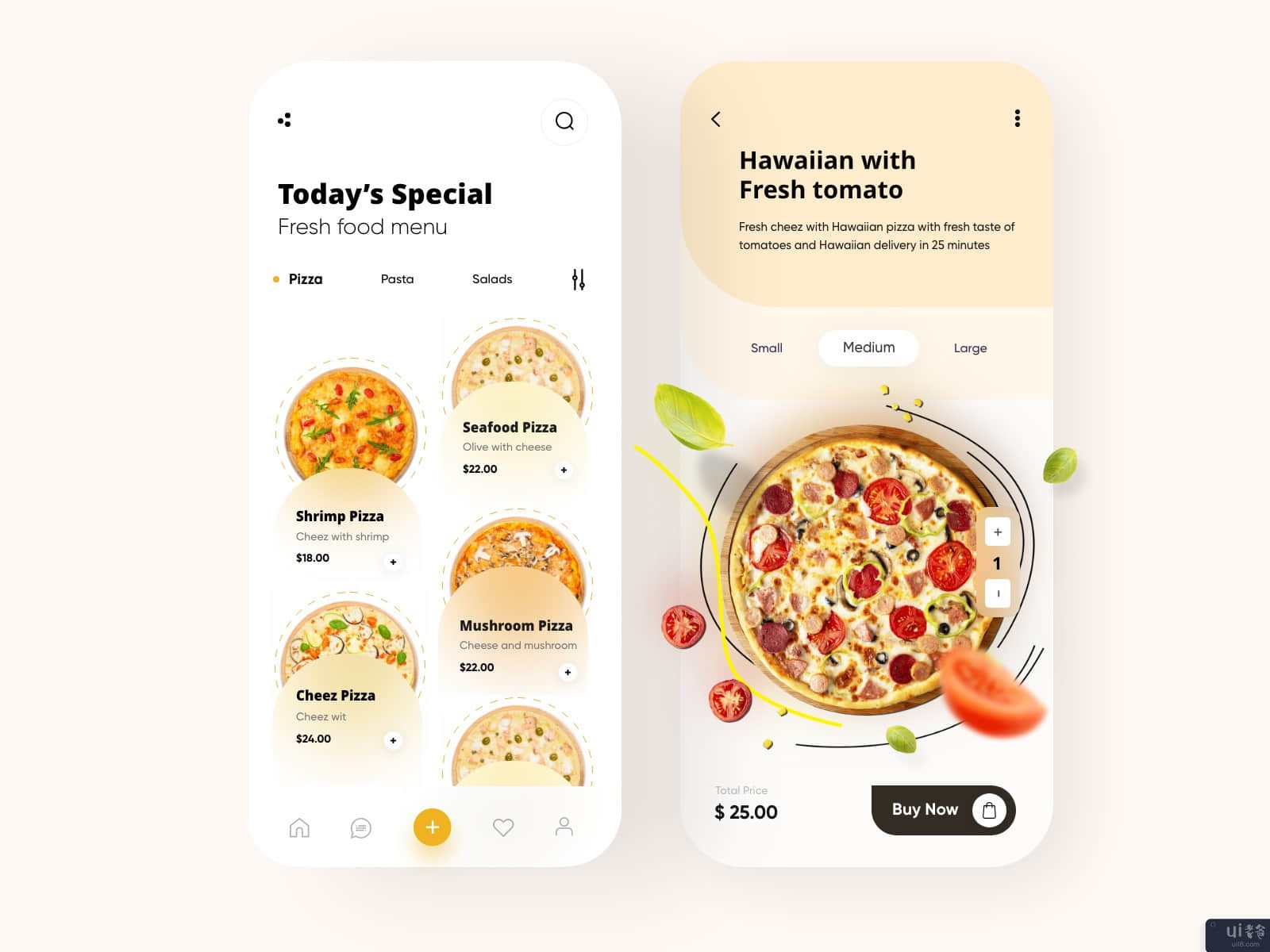 食品移动应用UX UI设计(Food Mobile App UX UI Design)插图2