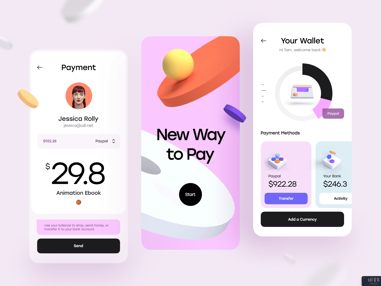 iPay - 移动应用程序概念(iPay - Mobile App Concept)插图