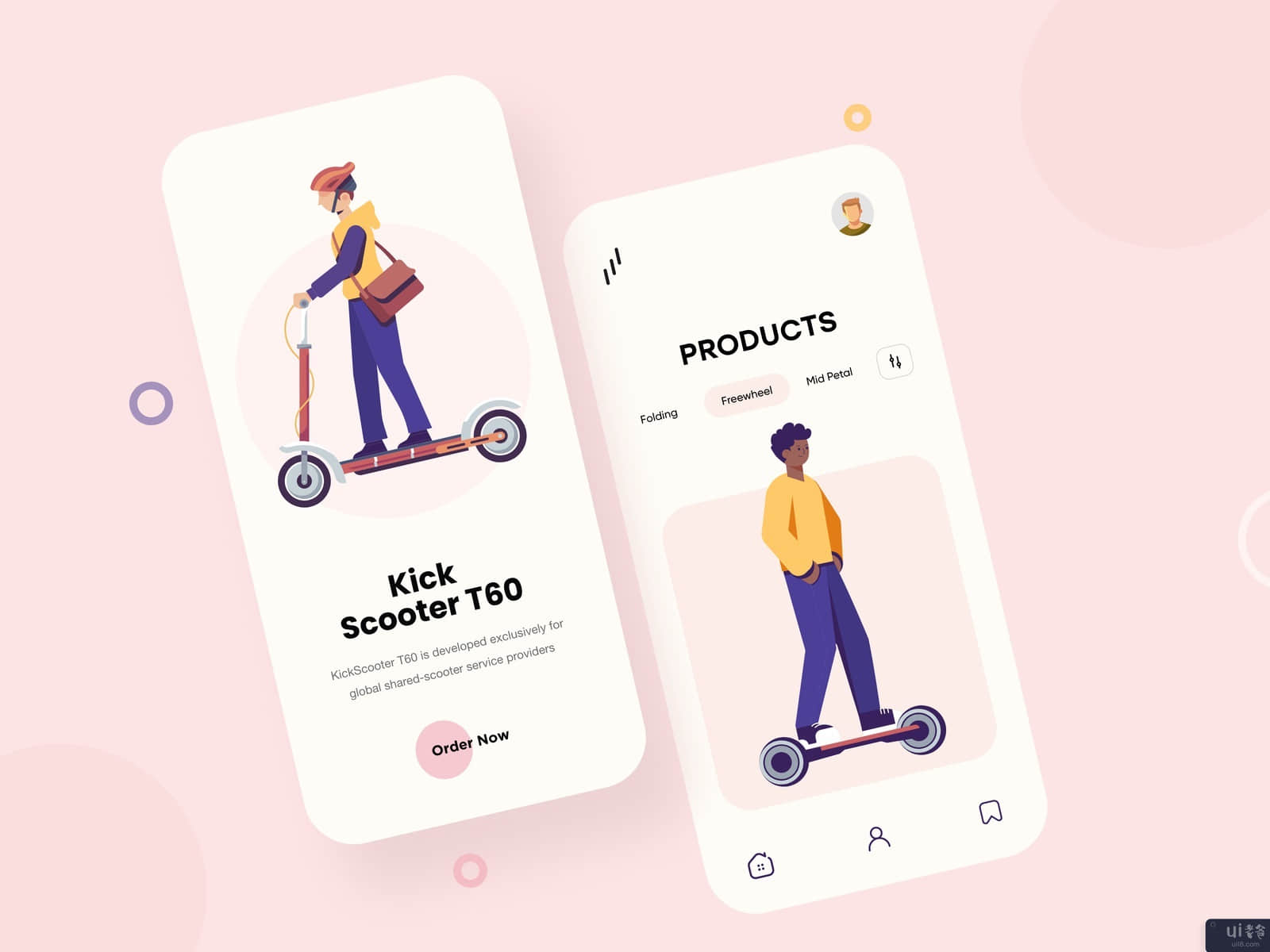 电动滑板车移动应用程序设计(Electric Scooter Mobile App Design)插图2