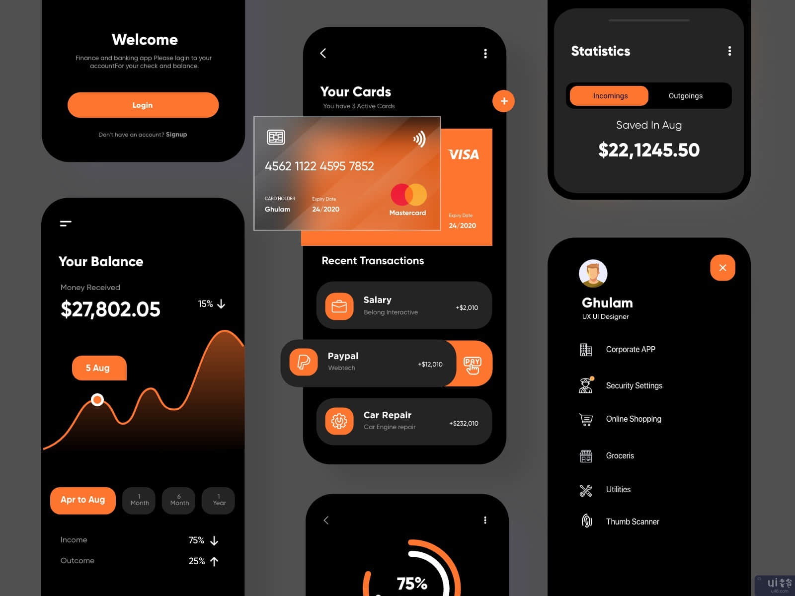 银行和金融移动应用程序(Banking and Finance Mobile App)插图1