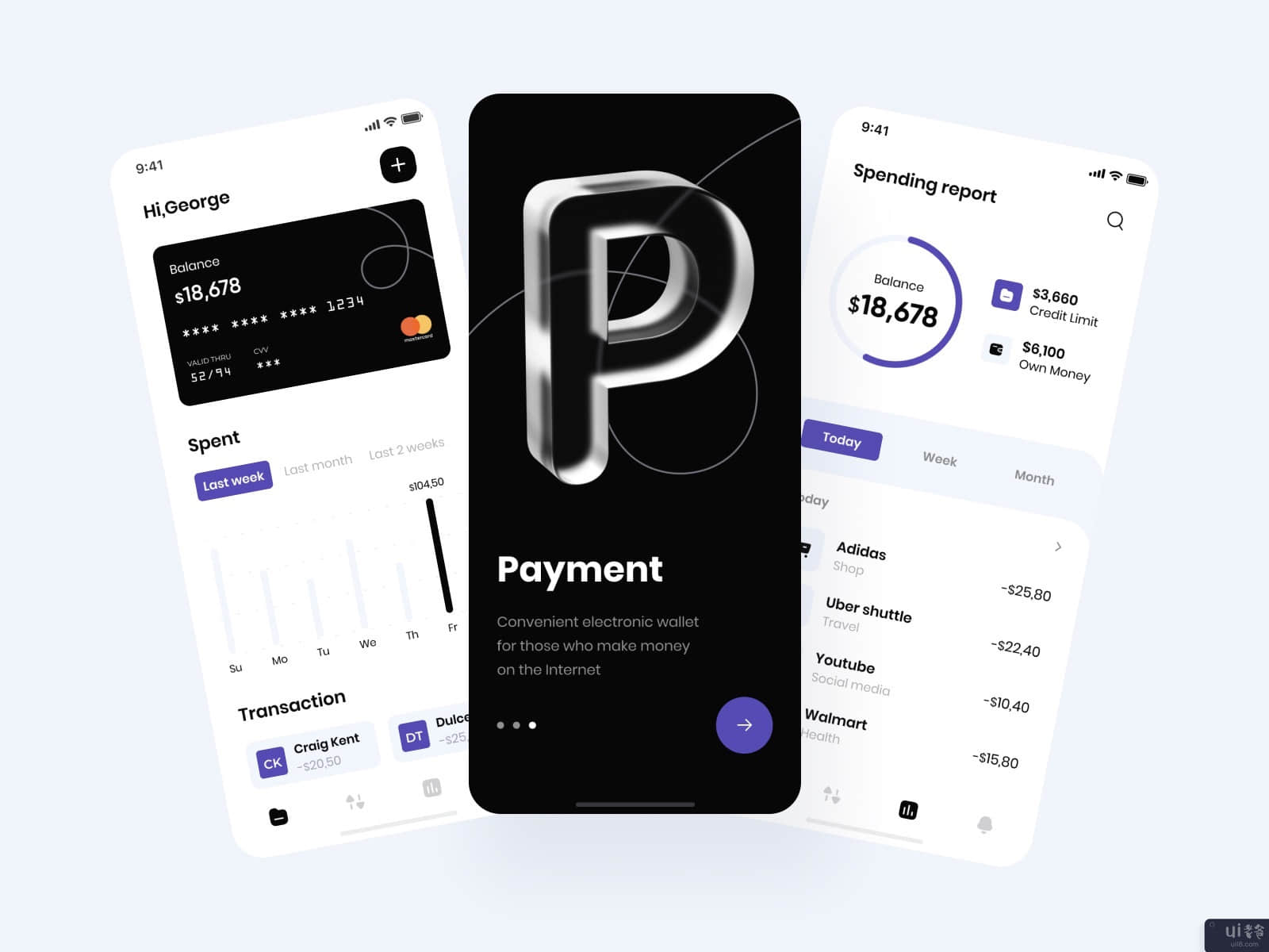 付款移动应用程序的设计(The Payment mobile app design)插图1