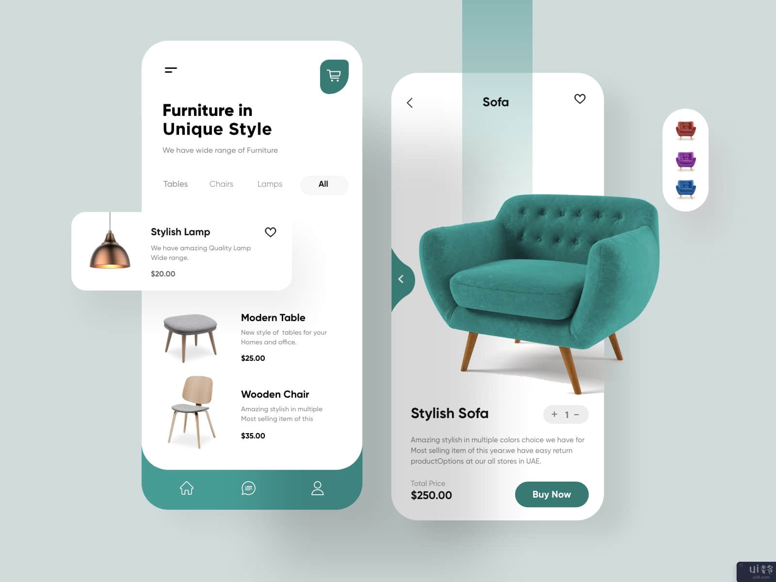 家具移动应用设计(Furniture Mobile App Design)插图