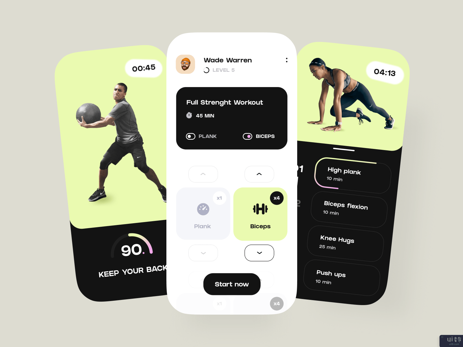 健身移动应用UX/UI设计(Fitness Mobile App UX/UI Design)插图
