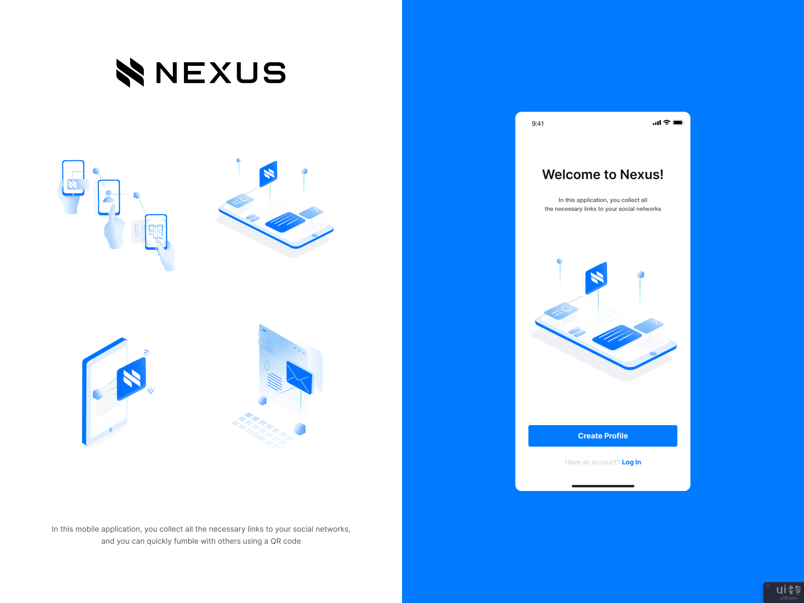 Nexus - 网页和手机设计(Nexus - Web and Mobile design)插图1