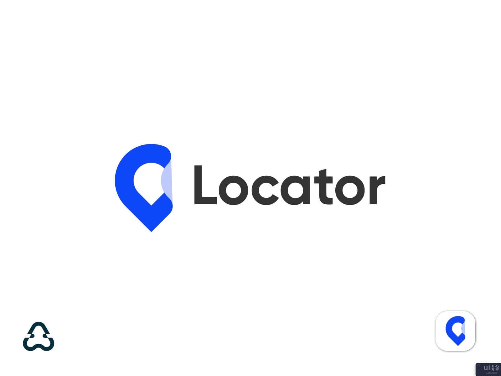纸张定位器的标志设计(Paper Locator Logo Design)插图