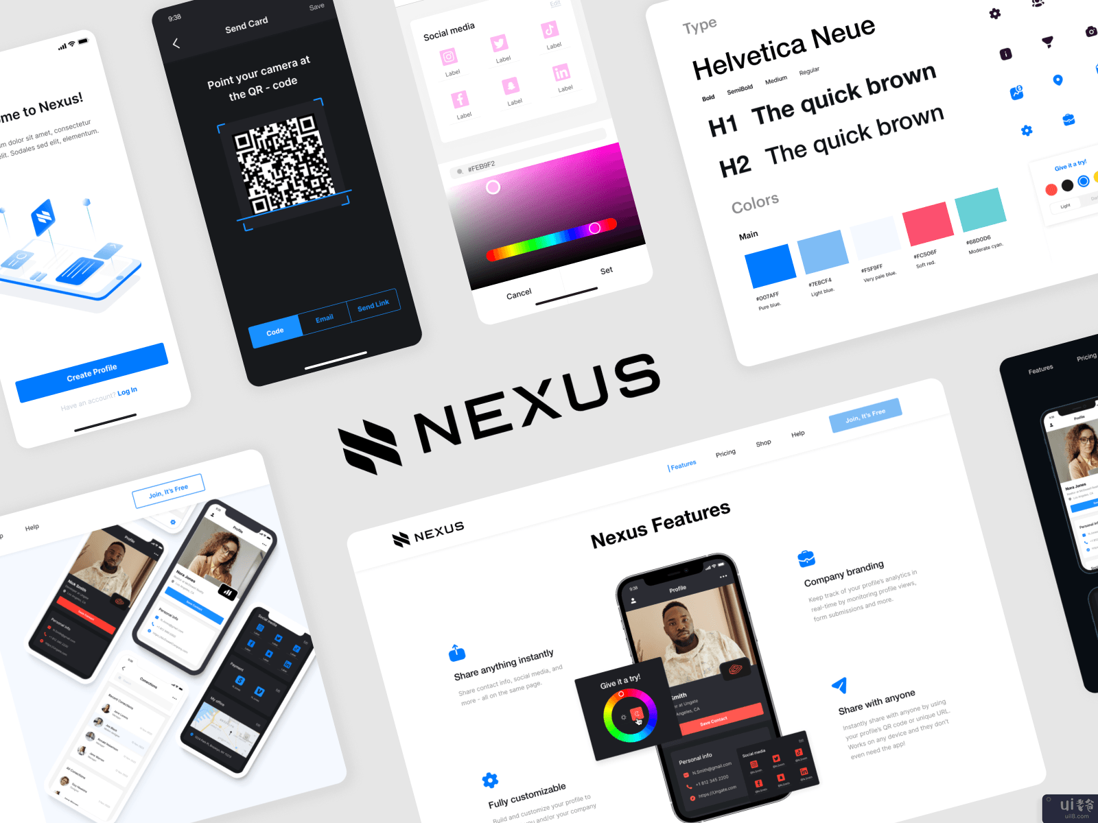 Nexus - 网页和手机设计(Nexus - Web and Mobile design)插图