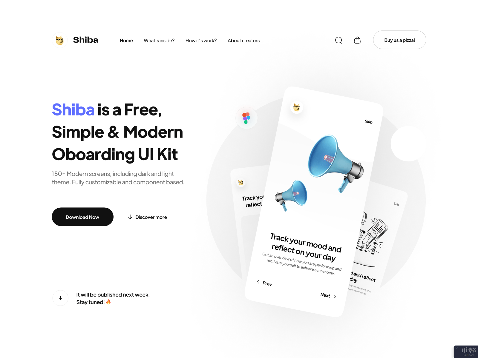 Shiba - 入职培训UI工具包（免费(Shiba — Onboarding UI Kit (FREE))插图1