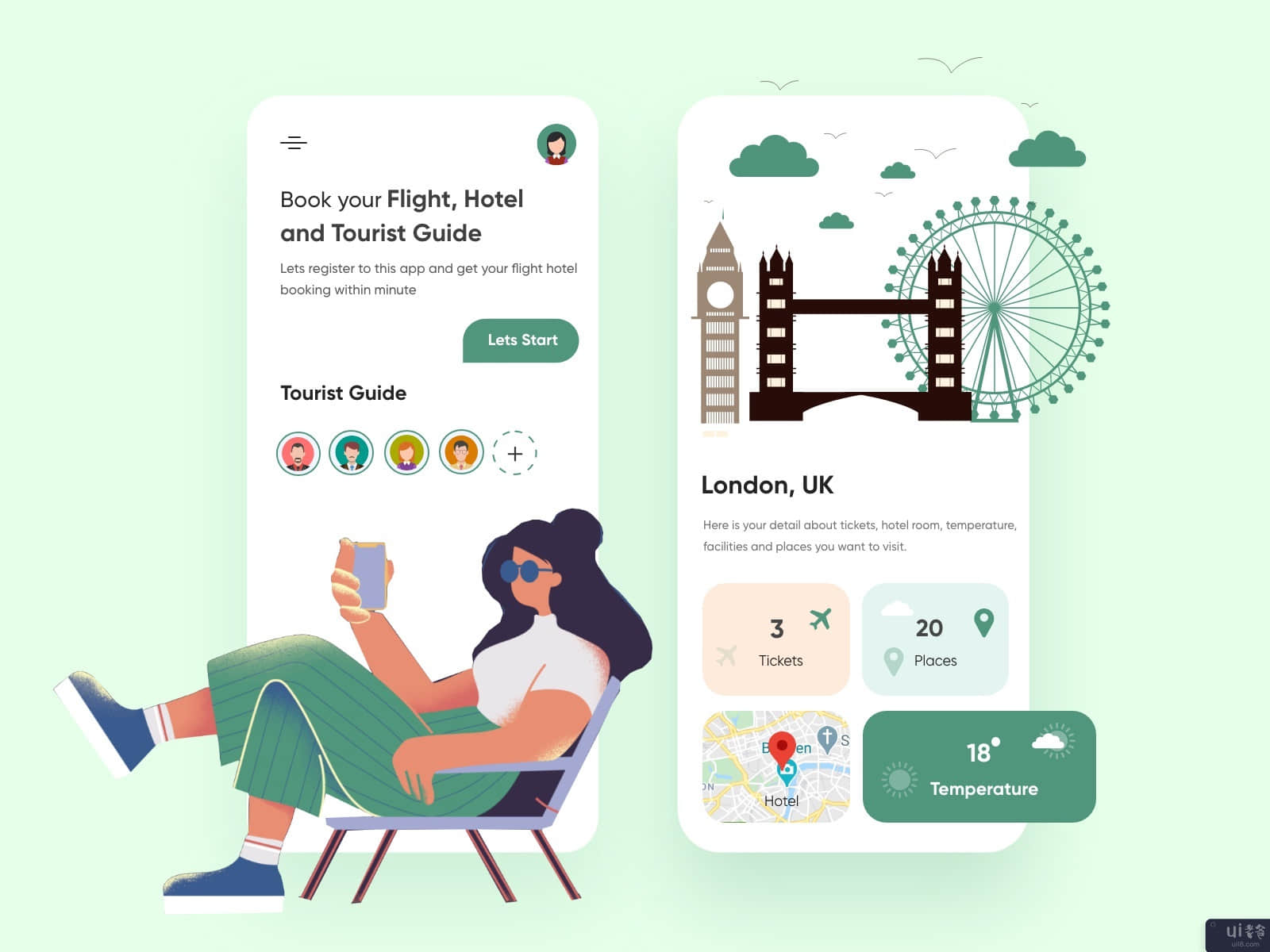 旅游移动应用-UX/UI设计(Travel Mobile application-UX/UI Design)插图