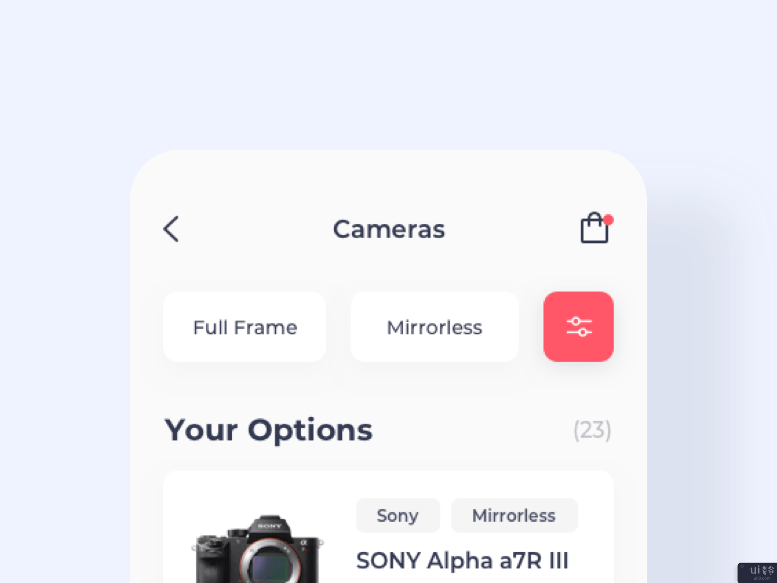 照片设备租赁应用iOS移动互动(Photo equipment rent app iOS mobile interaction)插图5