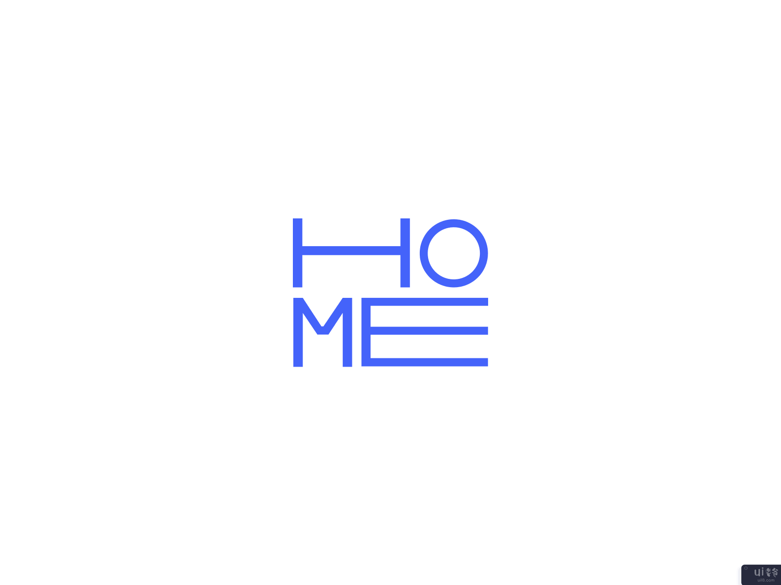 HoMe - 房地产公司的标志设计(HoMe - Logo Design for Real Estate Agency)插图1