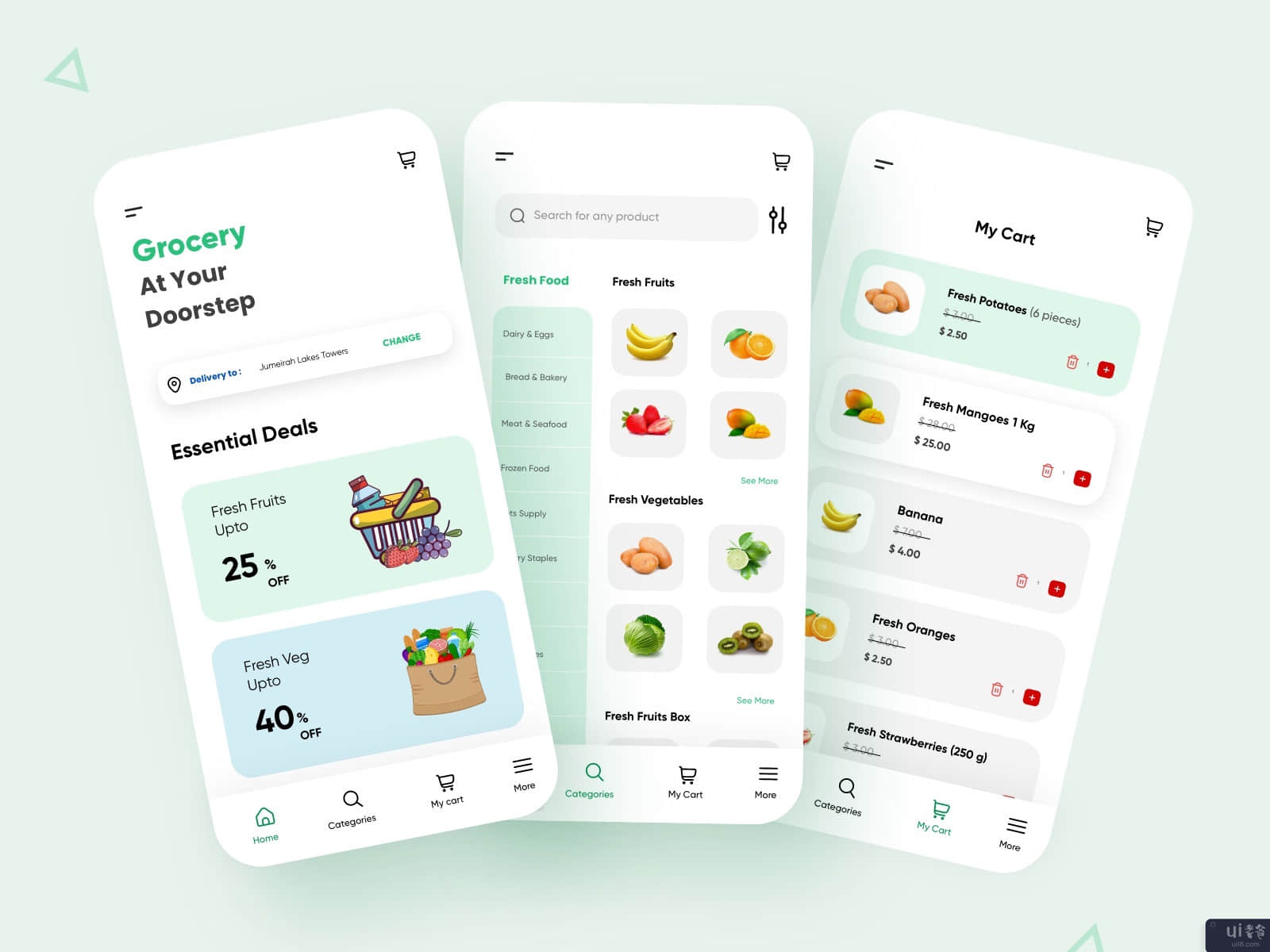 杂货店移动应用程序(Grocery Mobile App)插图