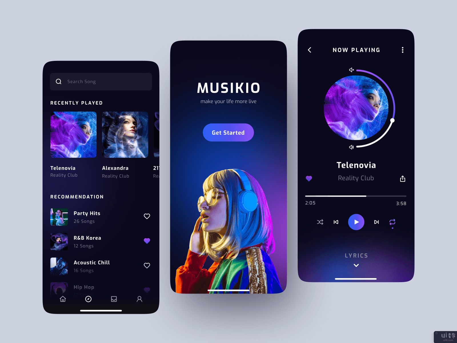 MUSIKIO - 音乐流应用(MUSIKIO • Music Streaming App)插图