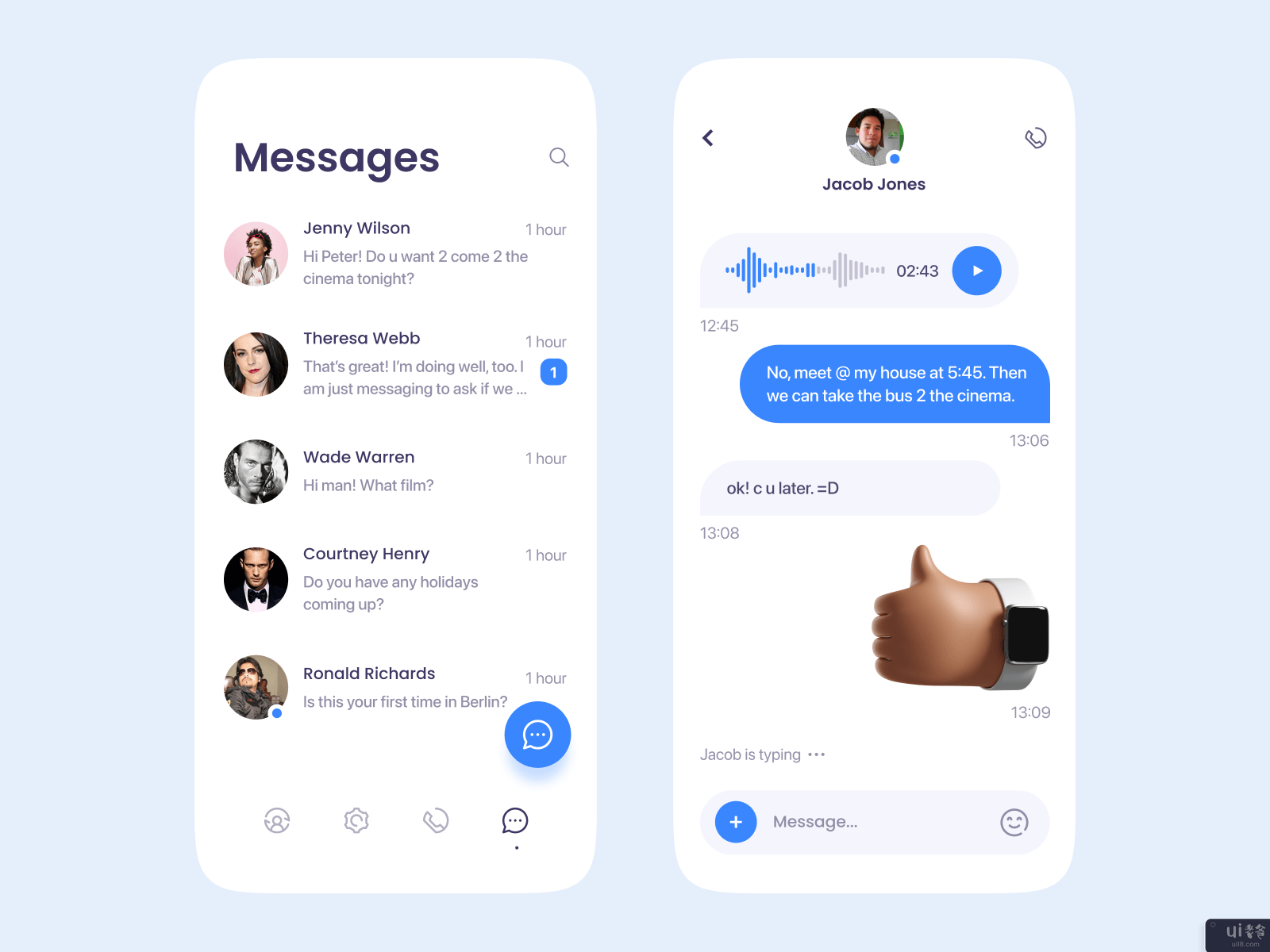 信使的UI设计(Messenger UI Design)插图