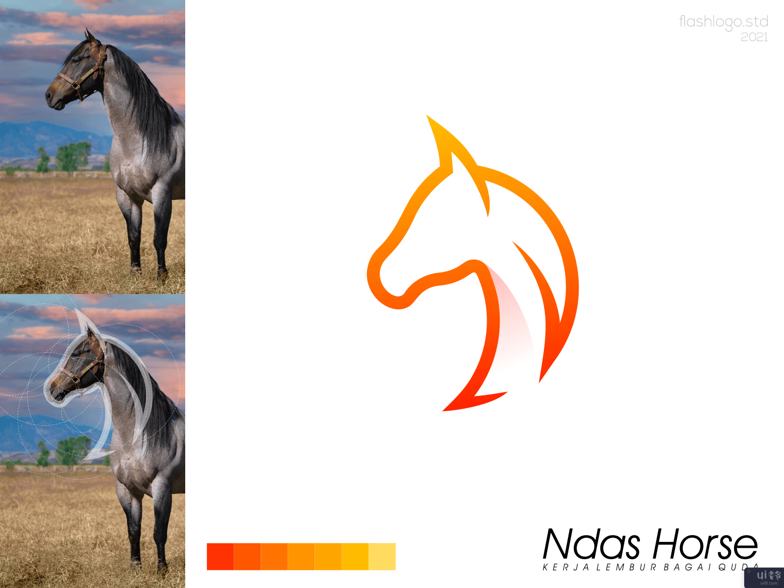 恩达斯马标志(Ndas Horse Logo)插图