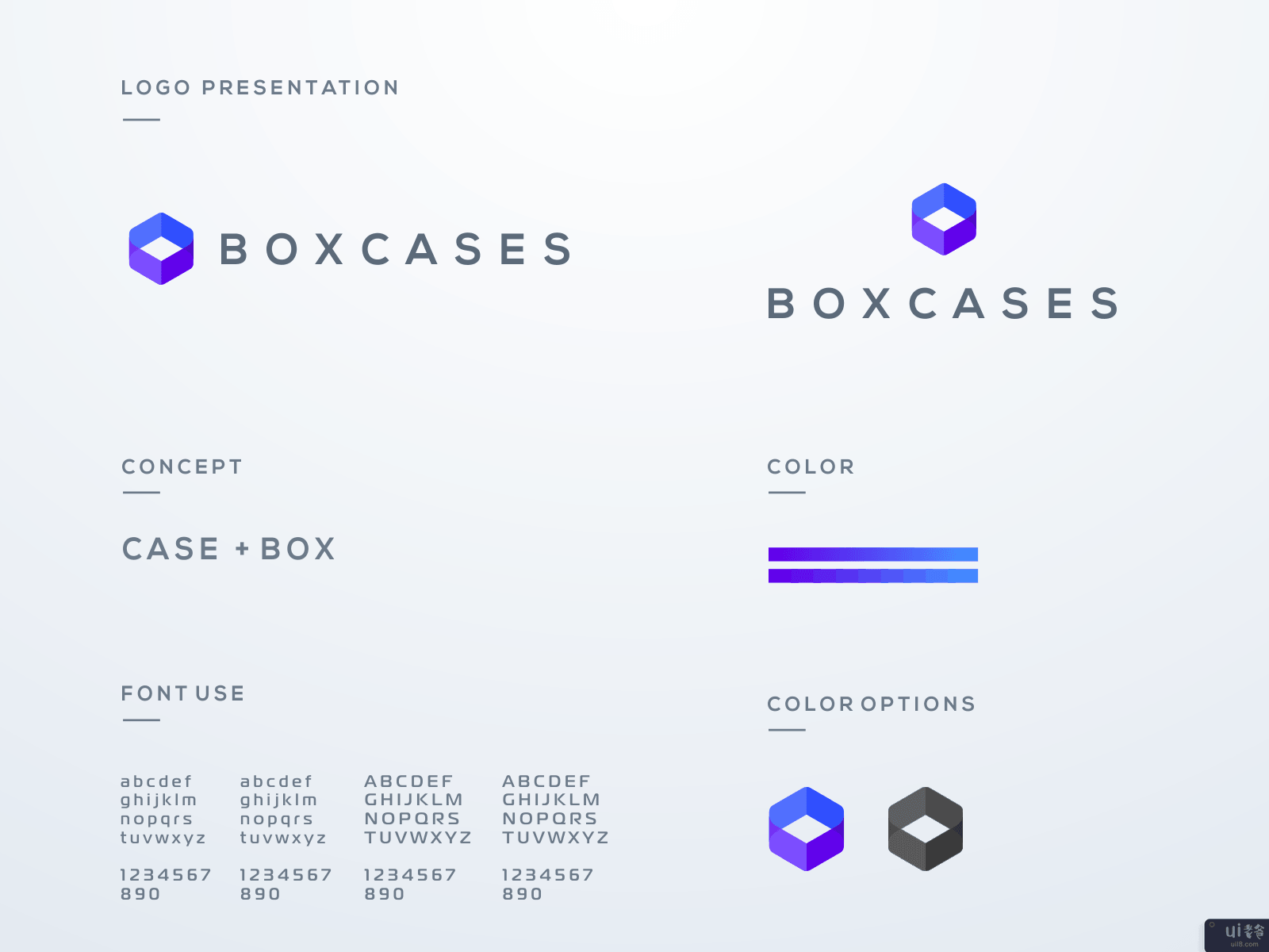 盒式集装箱的标志设计(Boxcases logo design)插图1
