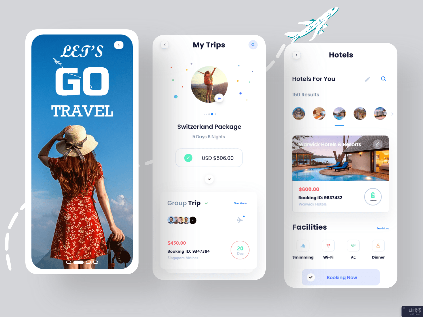 旅游应用设计(Travel App Design)插图