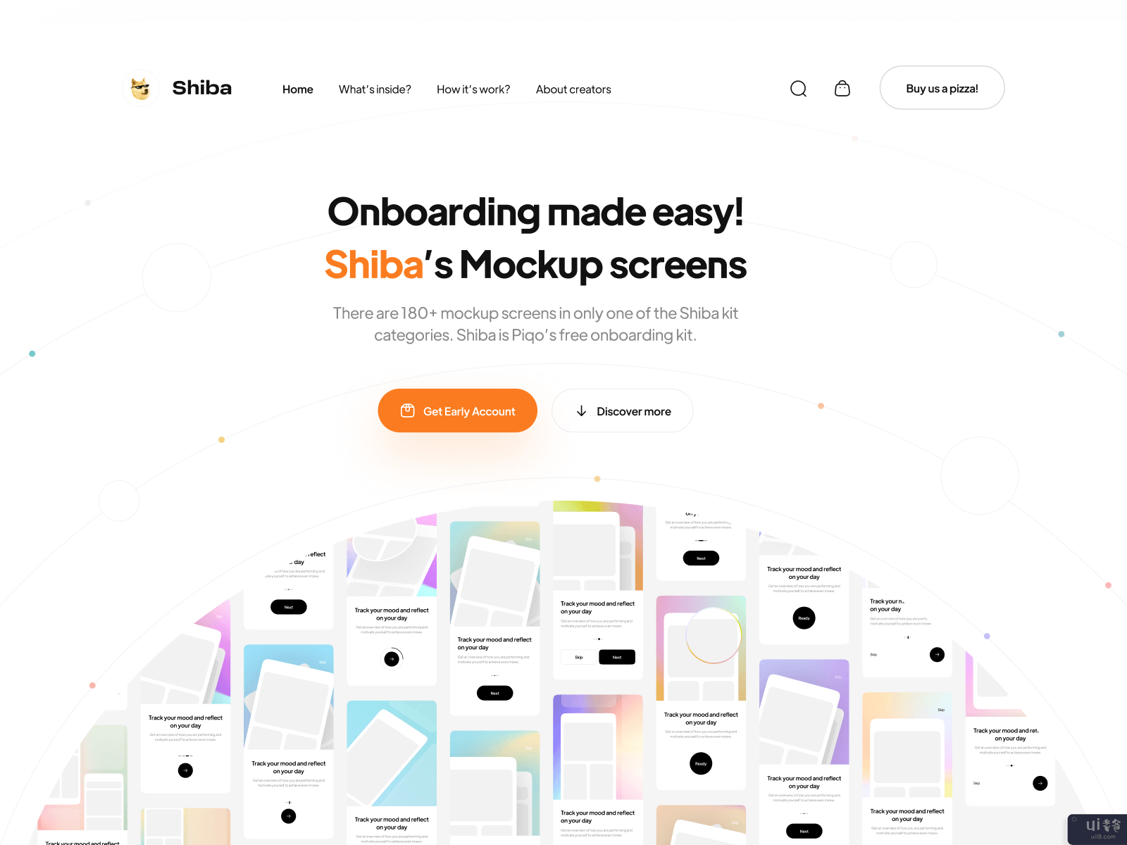 免费 - Shiba - 入职UI工具包(FREE | Shiba — Onboarding UI Kit)插图1
