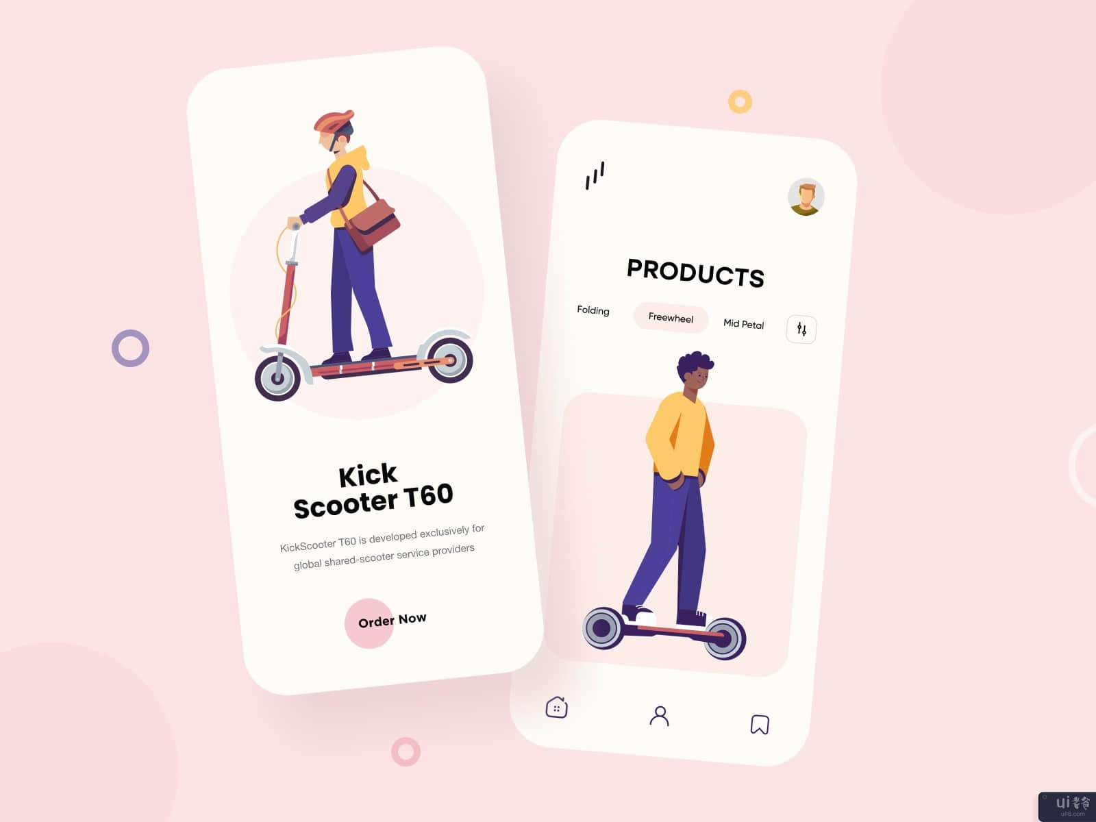 电动滑板车移动应用程序设计(Electric Scooter Mobile App Design)插图