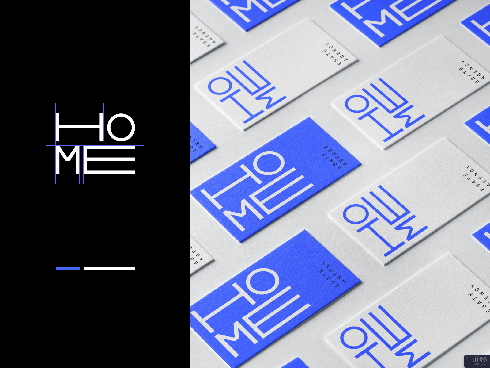 HoMe - 房地产公司的标志设计(HoMe - Logo Design for Real Estate Agency)插图