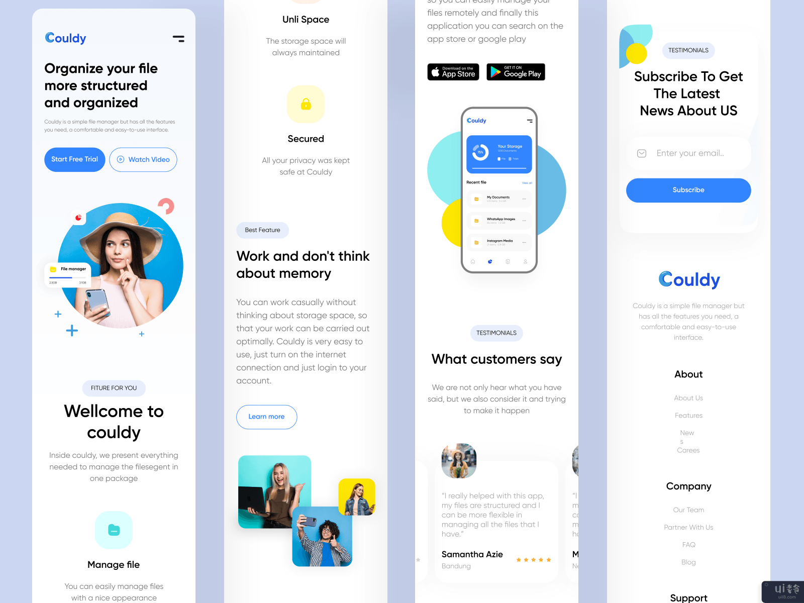 Couldy - 登陆页面探索(Couldy - Landing Page Exploration ?)插图2