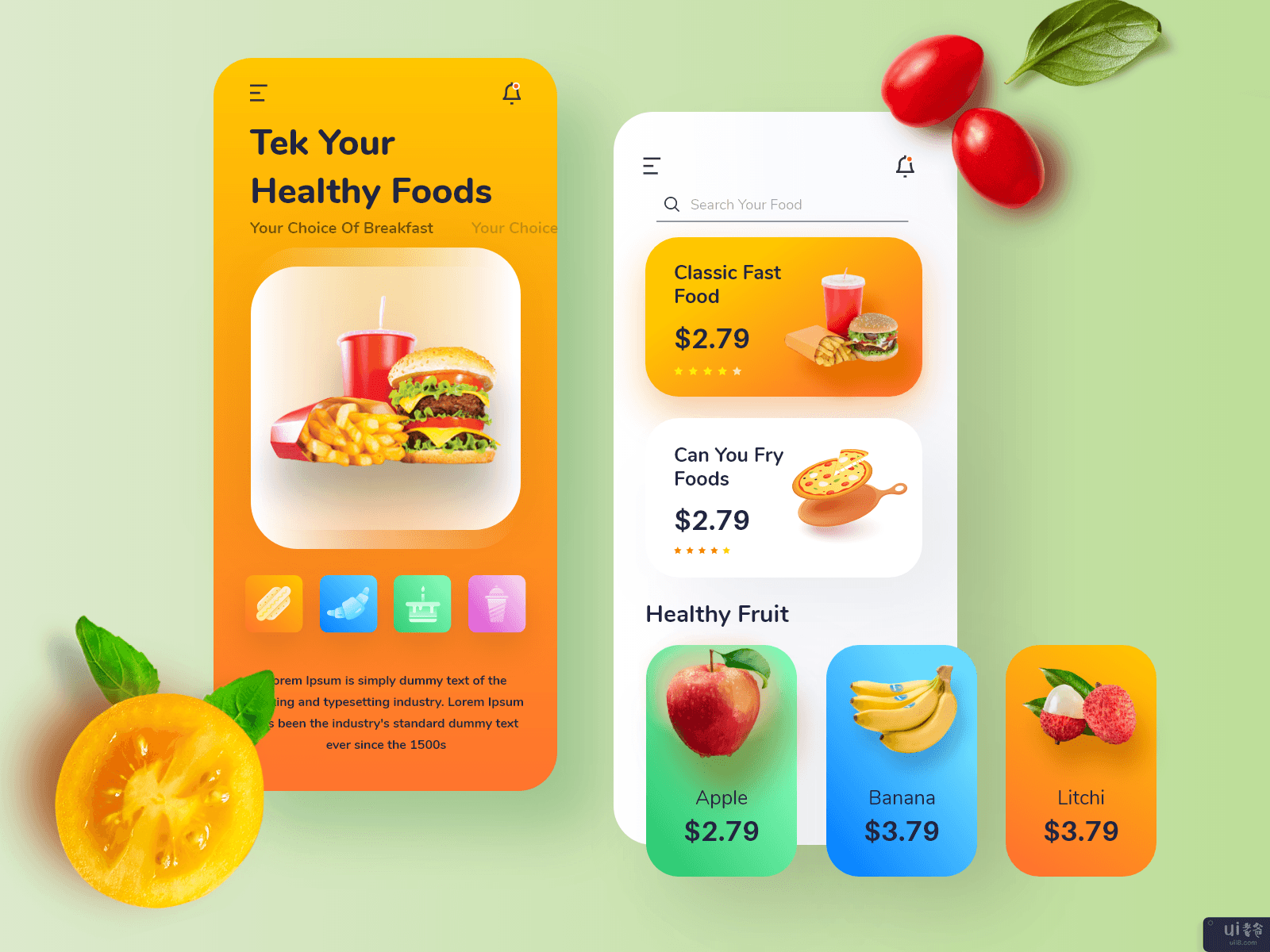 移动食品应用(Mobile Food app)插图