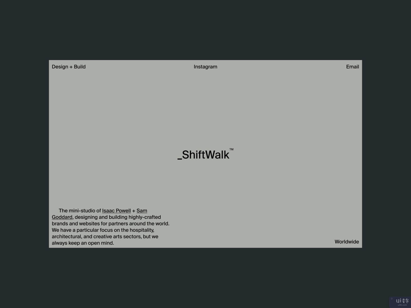 ShiftWalk™工作室 - 网站(ShiftWalk™ Studio — Website)插图