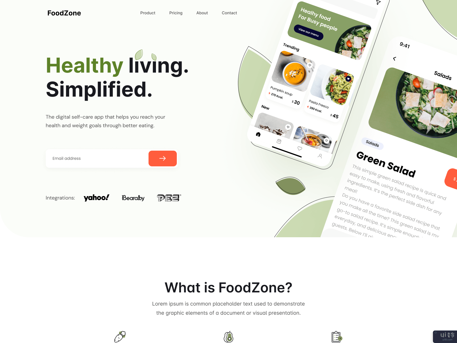 食品区登陆页的互动(The Foodzone landing page interaction)插图