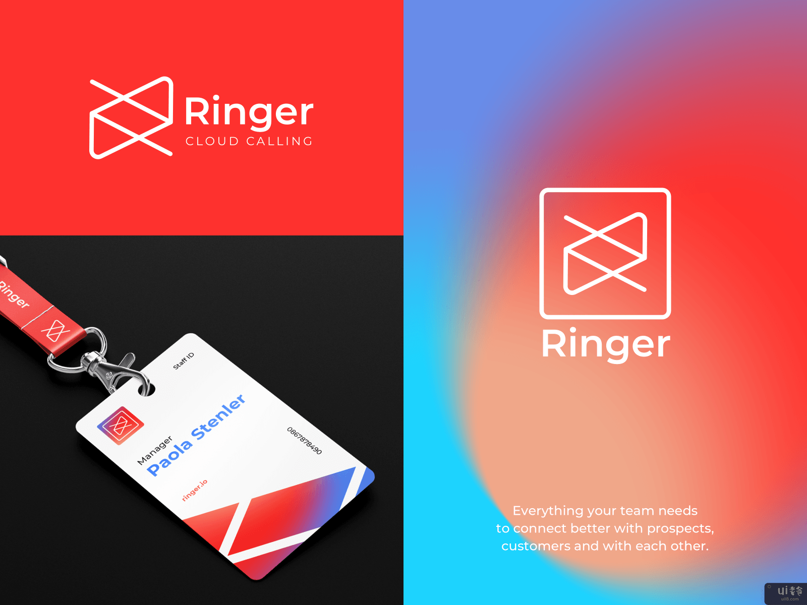 Ringer - SaaS服务的品牌设计(Ringer - Brand Design for SaaS service)插图