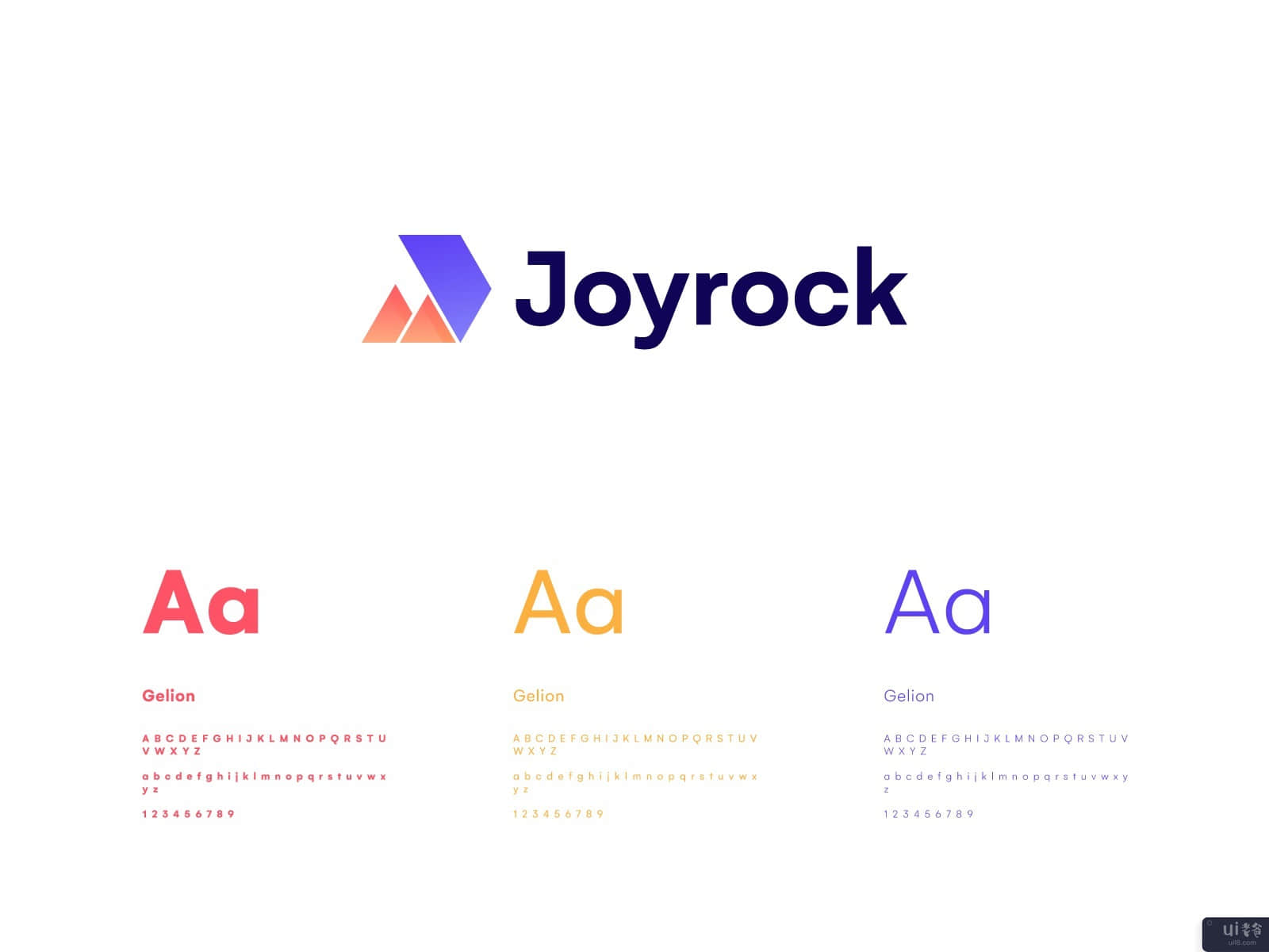 Joyrock标志设计,最小的标志(Joyrock logo design, minimal logo)插图4