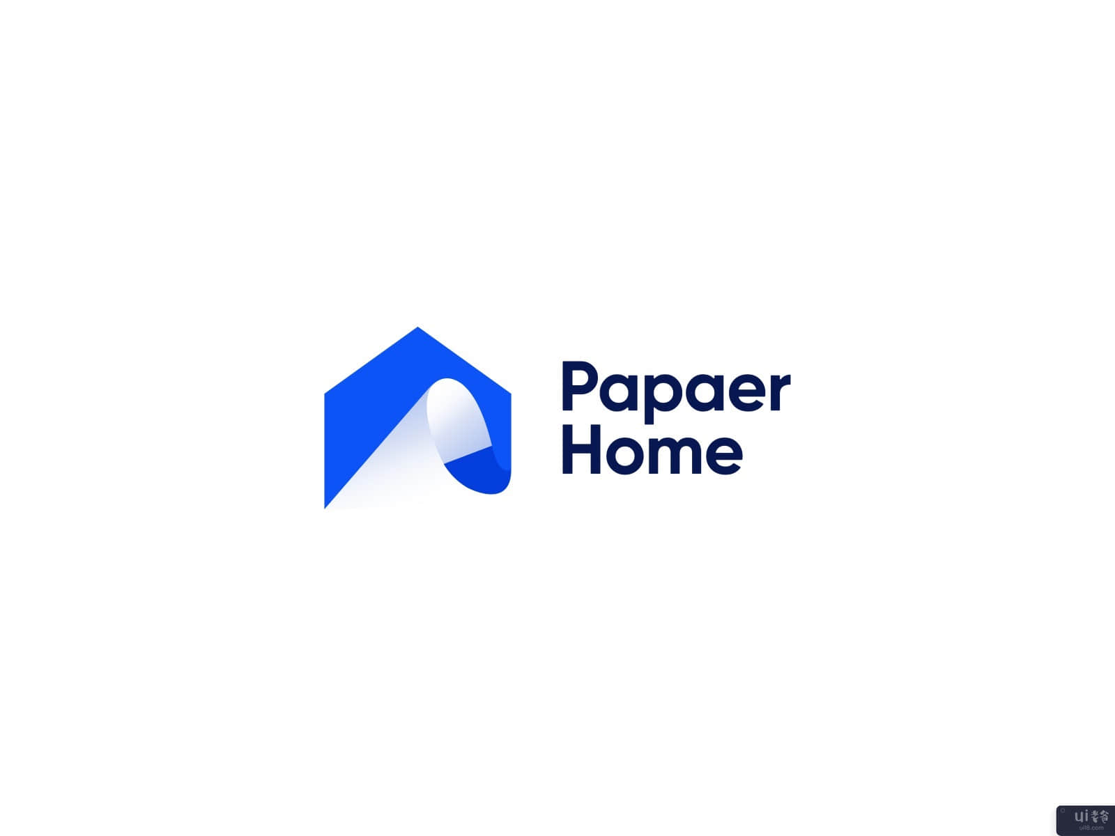 家庭用纸标志设计(Home Paper Logo Design)插图