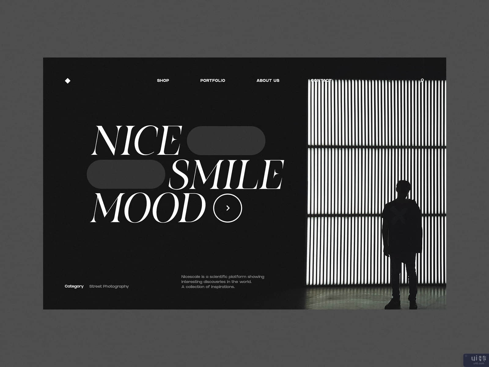 微笑_心情 - 网站概念(Smile_Mood - Website concept)插图