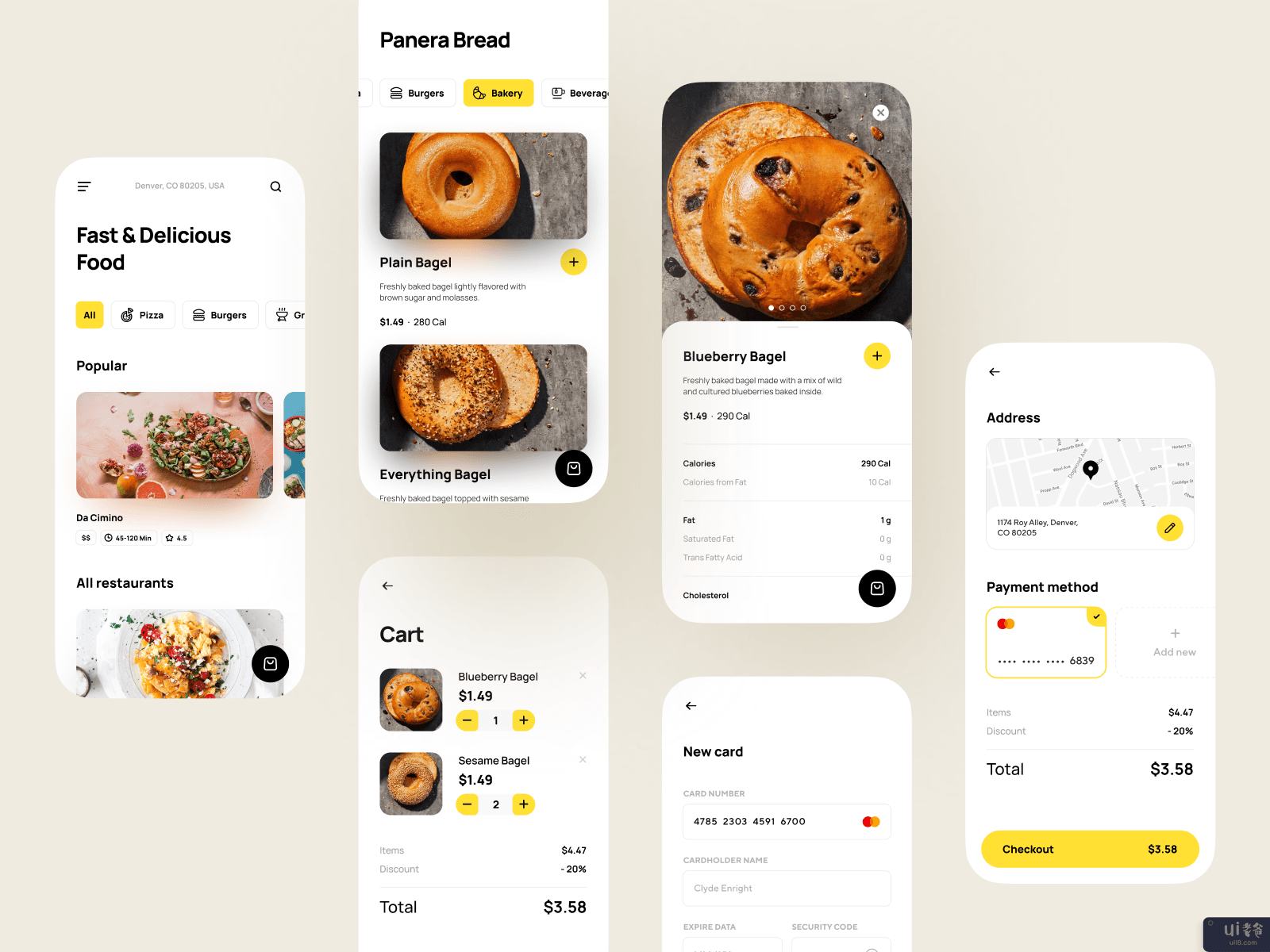 食品递送应用程序设计(Food Delivery App Design)插图
