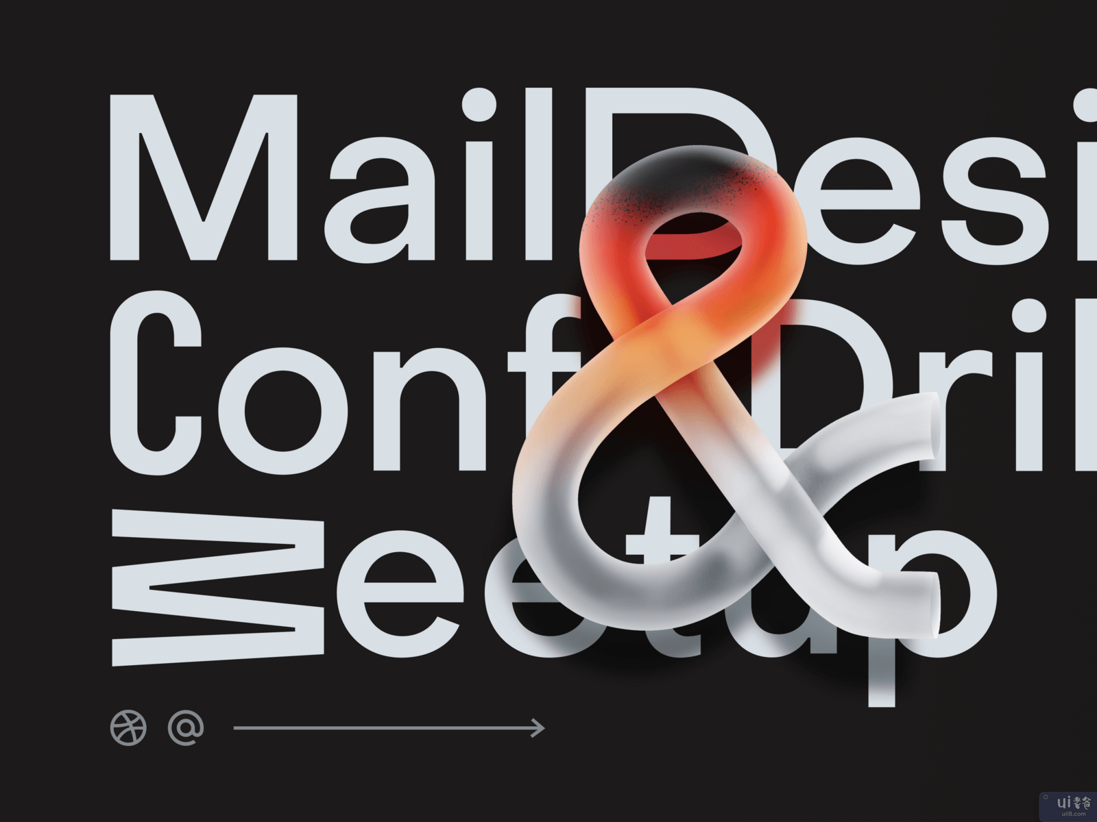 邮件设计大会和Dribbble见面会在黑色中举行(Mail Design Conference & Dribbble Meetup in black)插图1