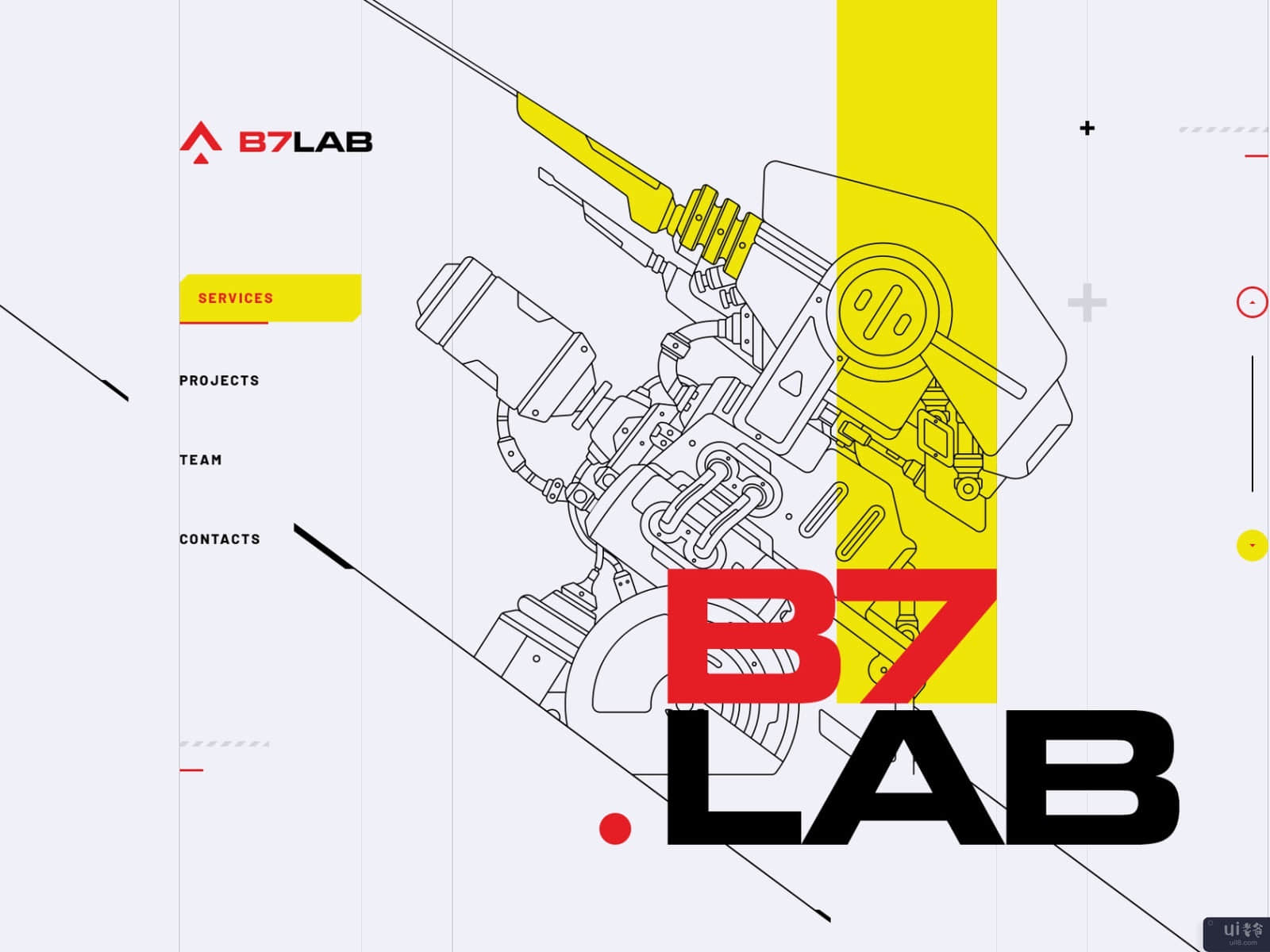 B7实验室/网站设计/动画(B7 Lab / Web site design / Animation)插图