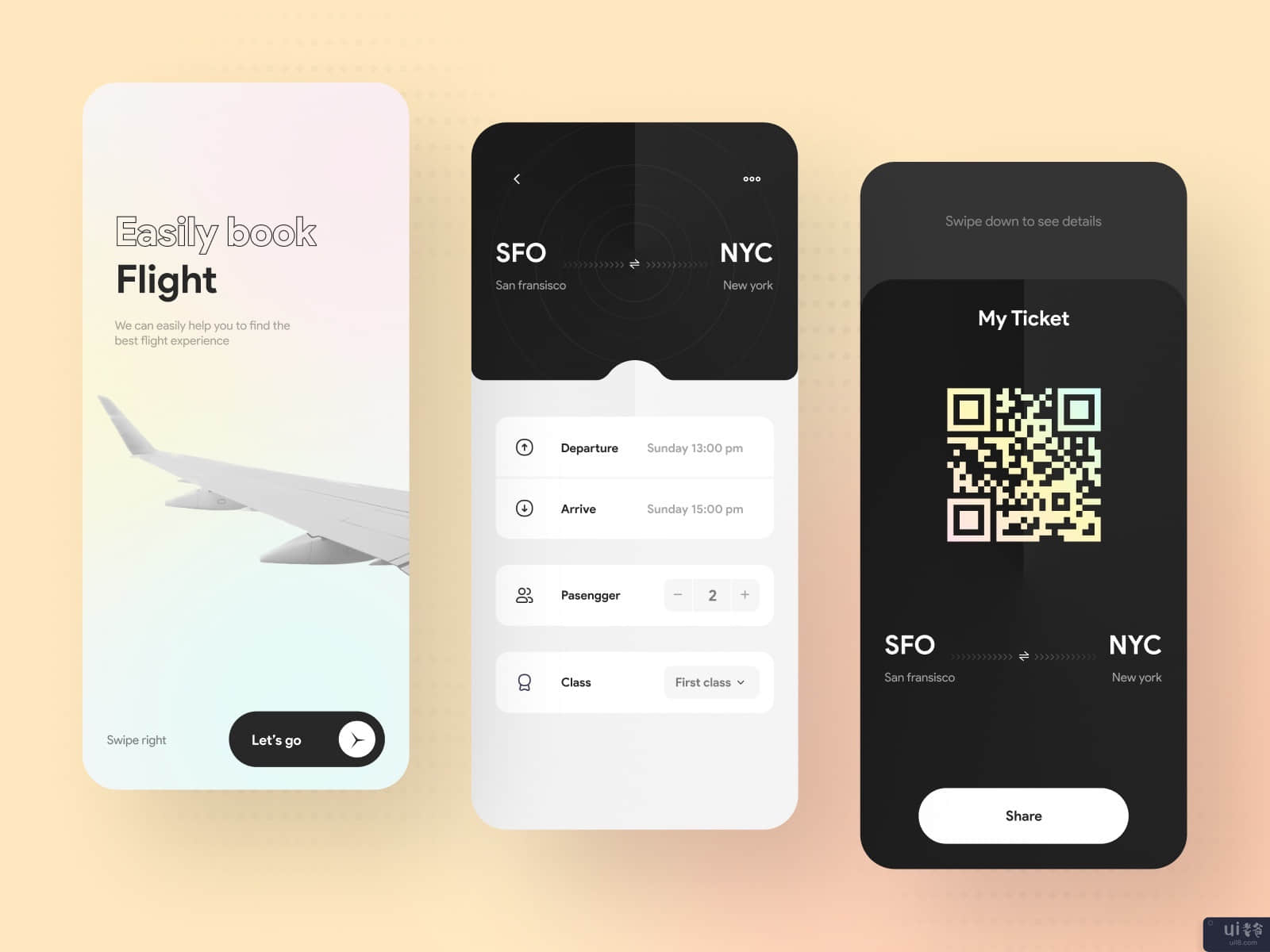 机票应用程序(Flight ticket app)插图