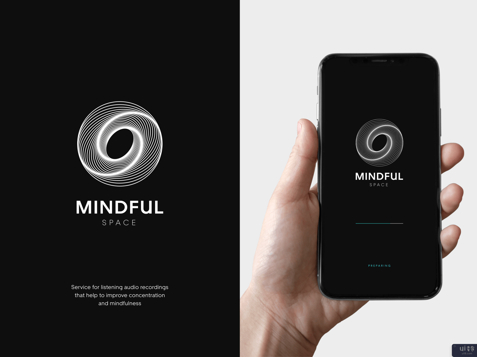 心灵空间 - 为冥想服务的品牌建设。(Mindful Space - Branding for service for meditation.)插图1