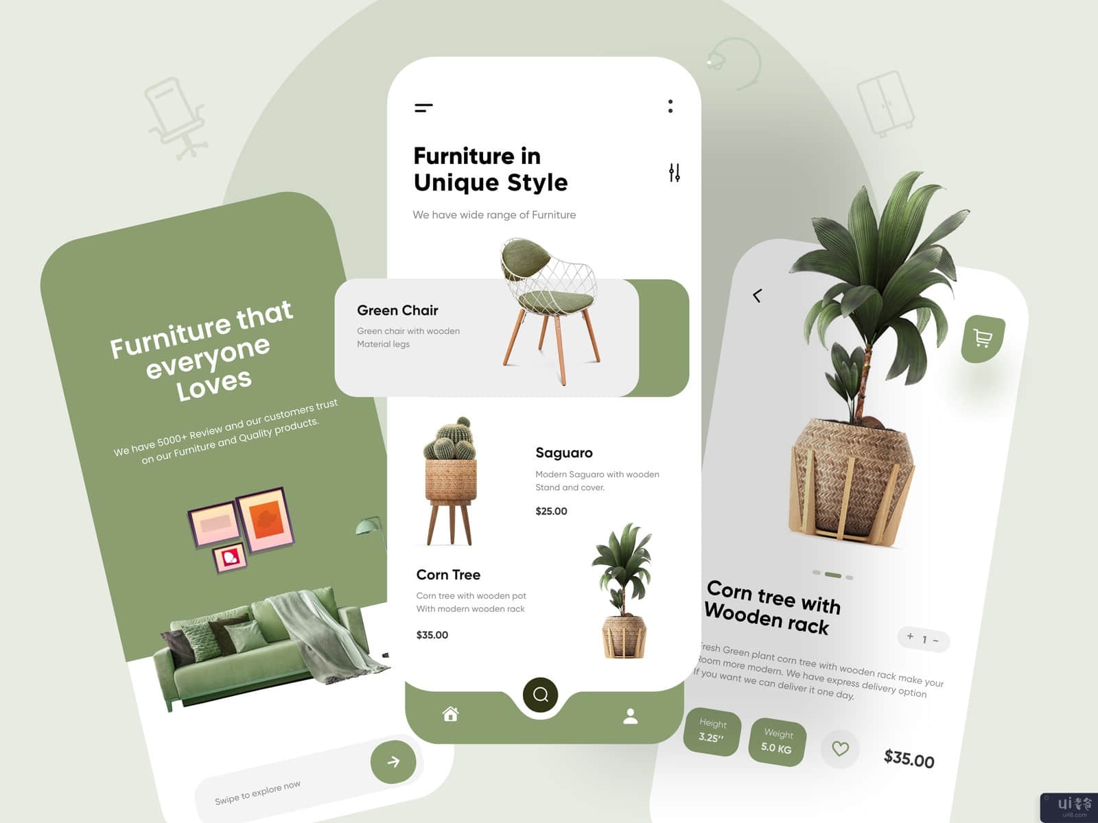家具应用设计(Furniture App Design)插图1