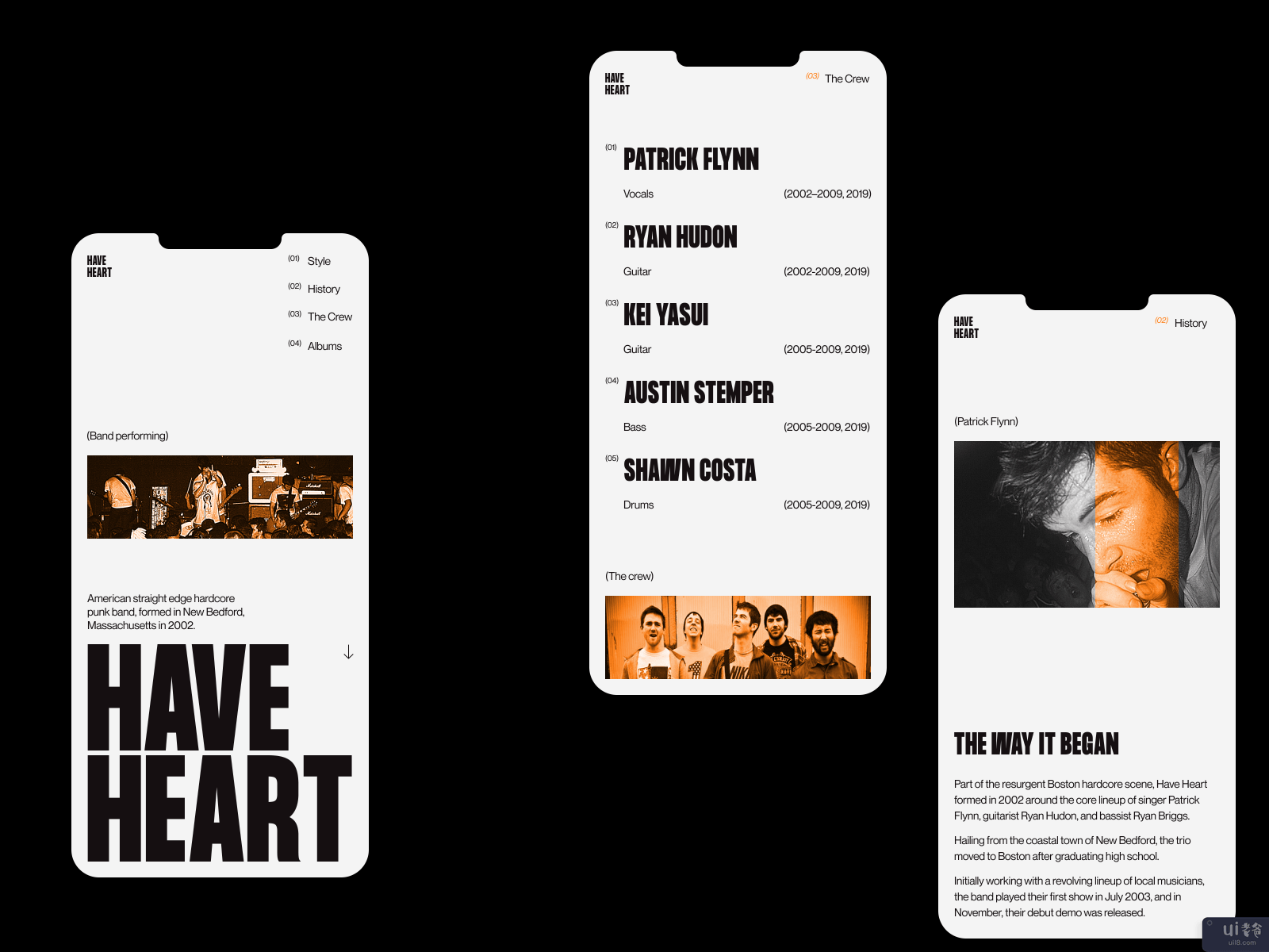 有心 - 移动设备,标题,团队,关于+颜色(Have Heart — Mobile, Header, Team, About + Color)插图2