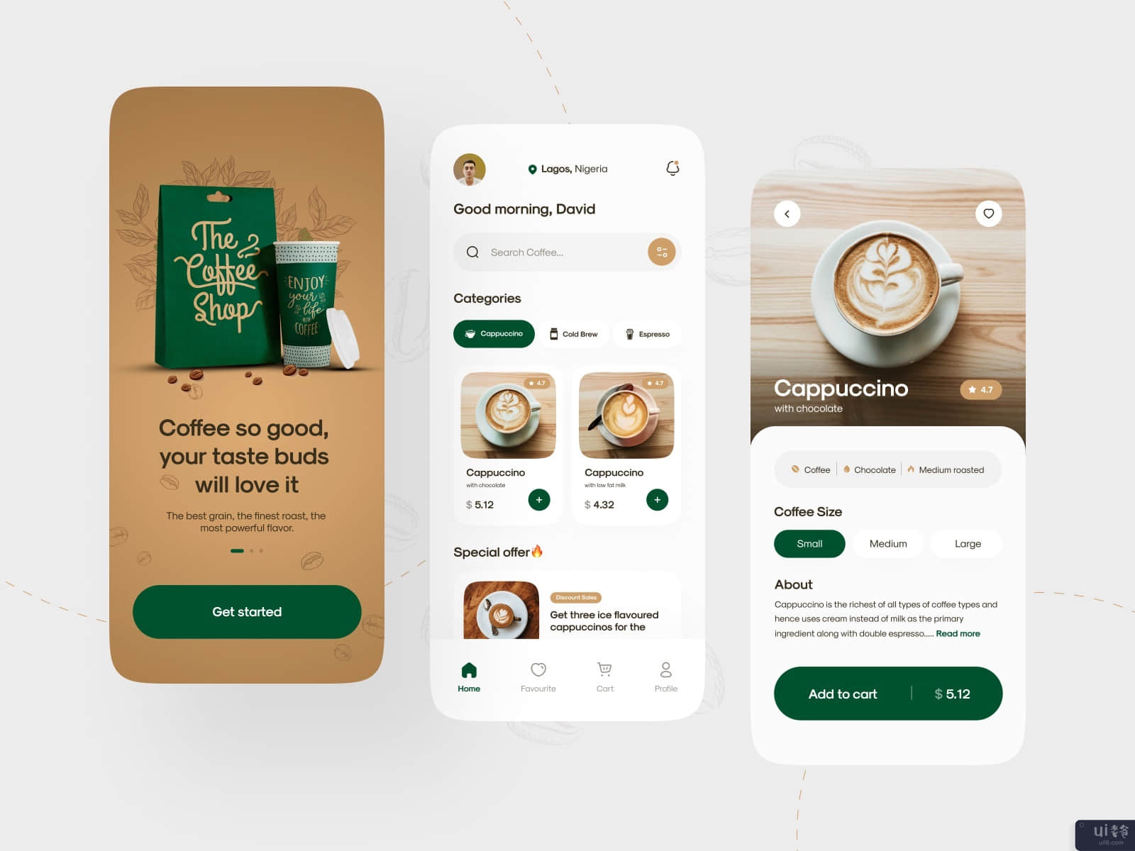 咖啡店移动应用程序 ☕(Coffee Shop Mobile App ☕)插图1