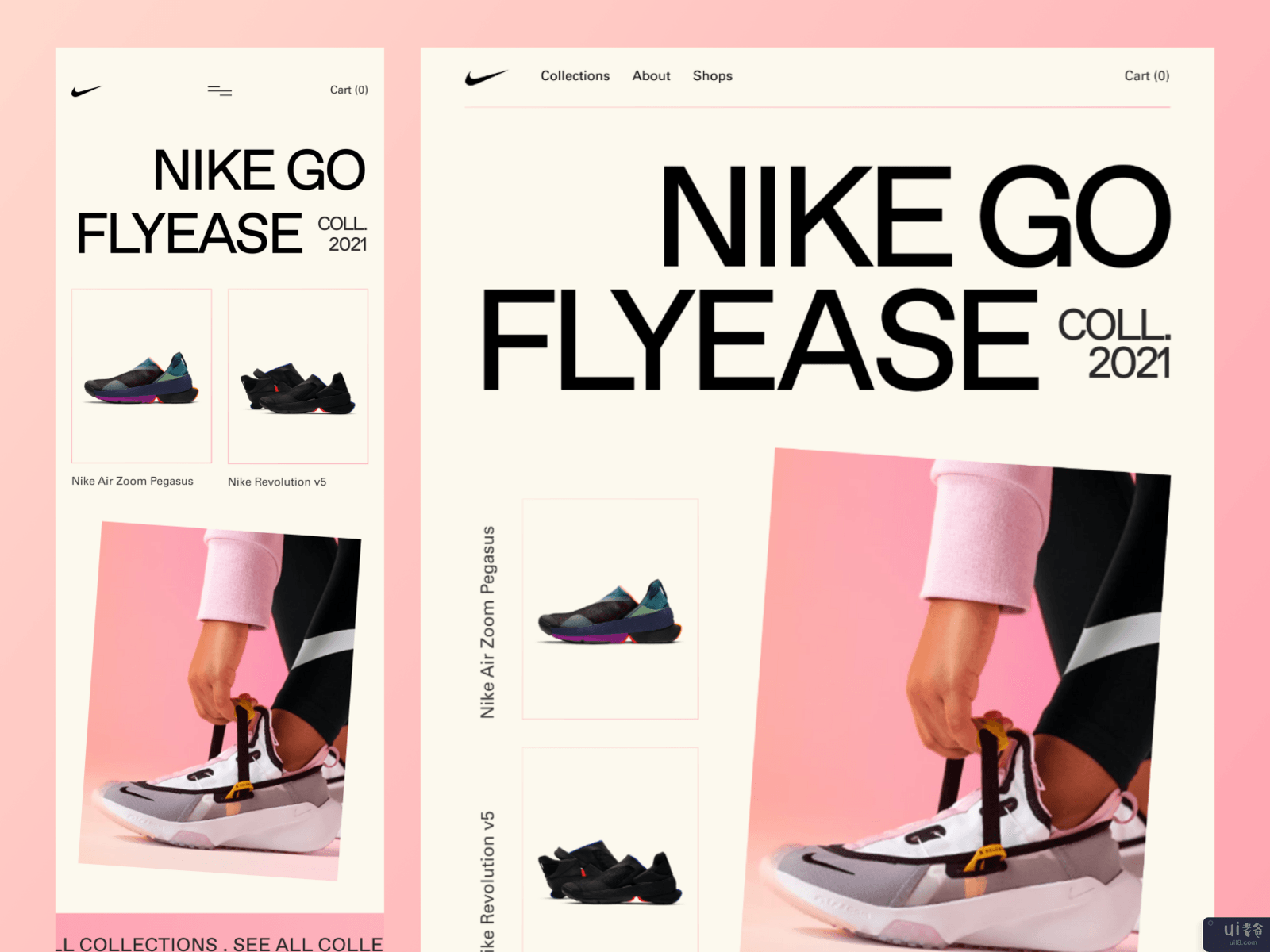 耐克FLyEase网站探索(Nike FLyEase Website Exploration)插图
