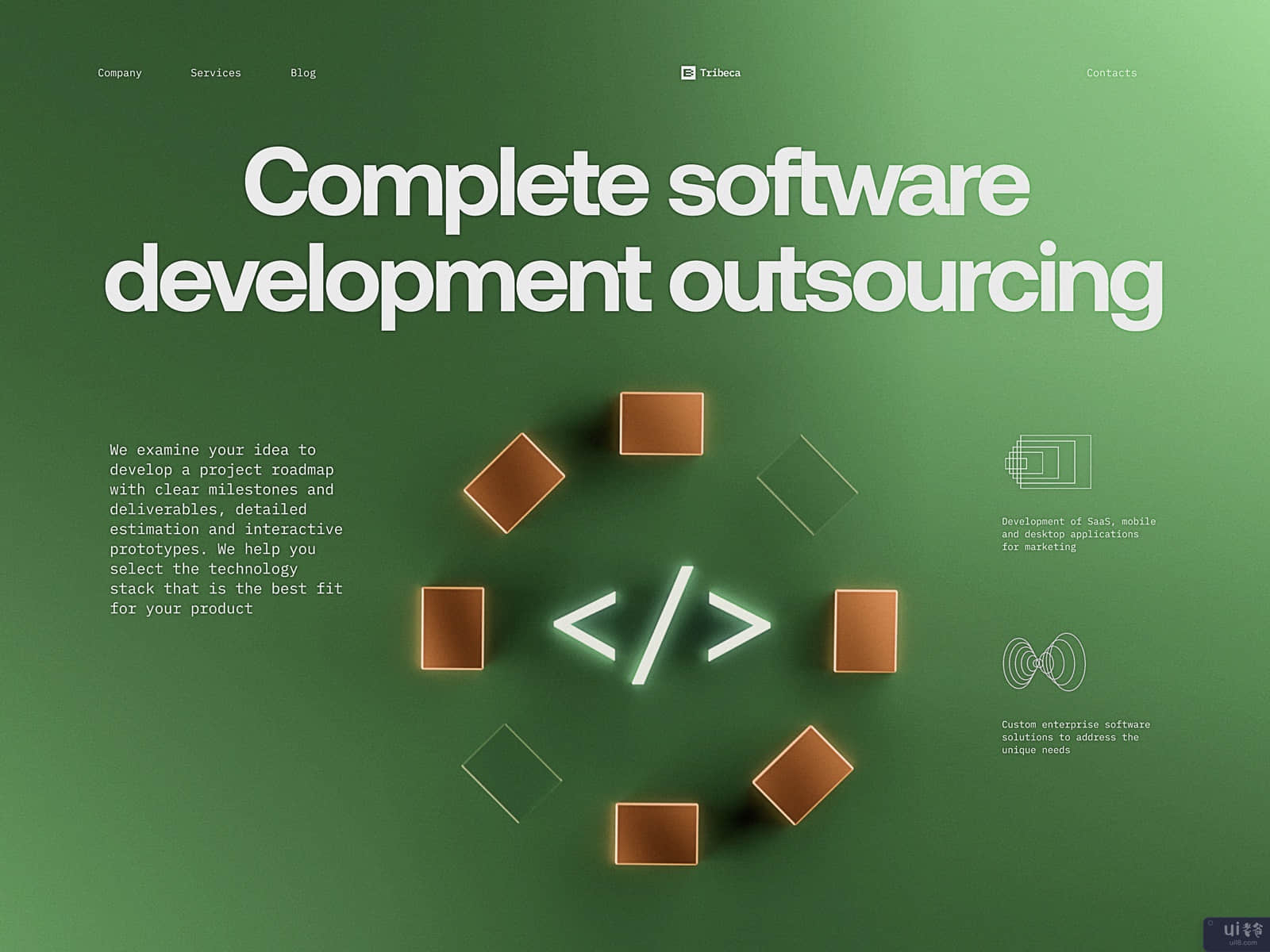 开发公司网页设计(Development Company Webpage Design)插图