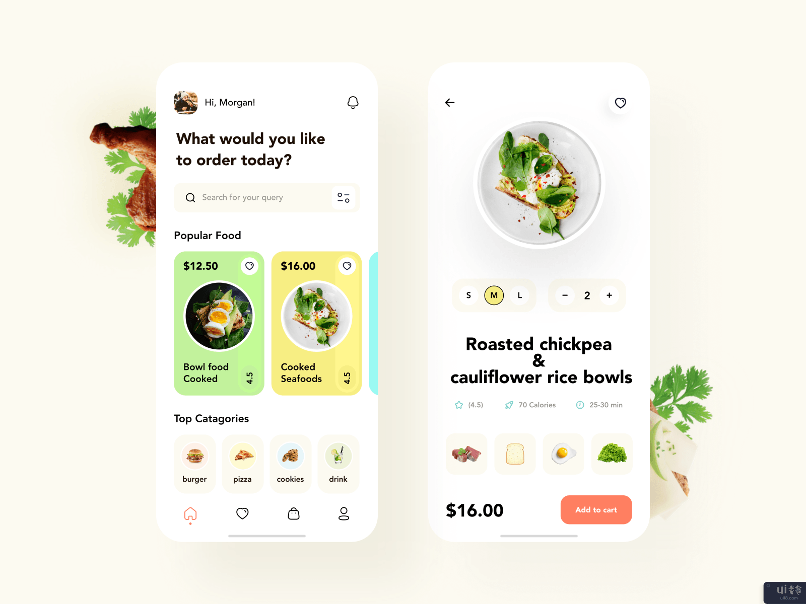 食品配送 - 移动应用程序(Food Delivery - Mobile App)插图