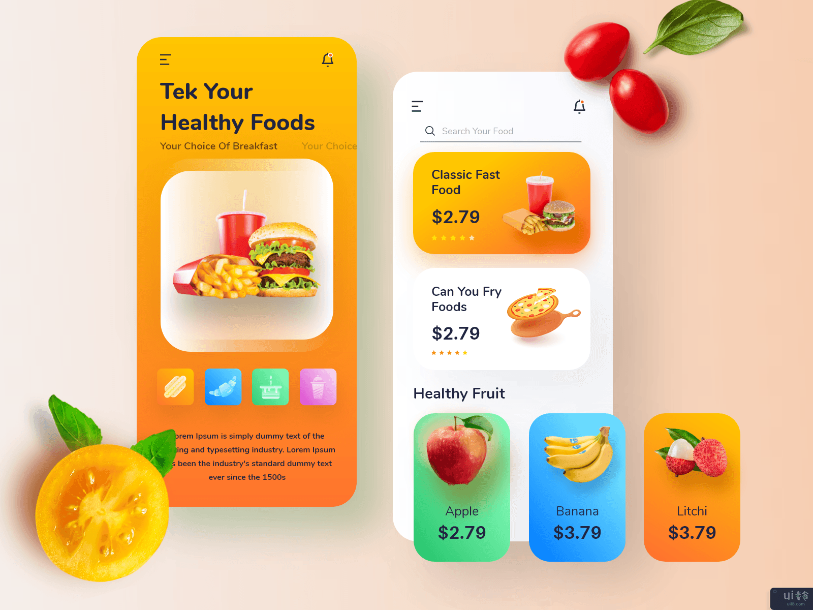 移动食品应用(Mobile Food app)插图1