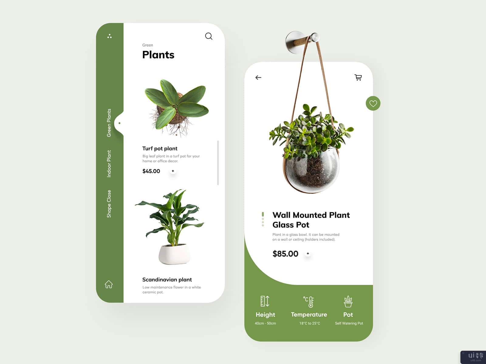 植物应用用户体验UI设计(Plants App UX UI Design)插图