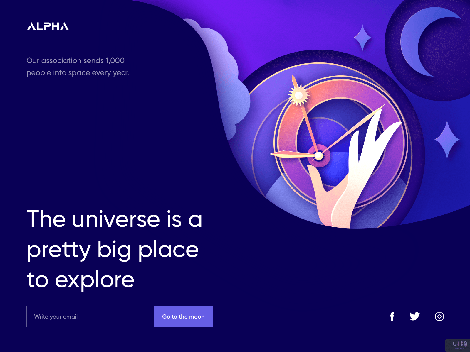 阿尔法 - 设计登陆页面(Alpha - Design Landing Page)插图