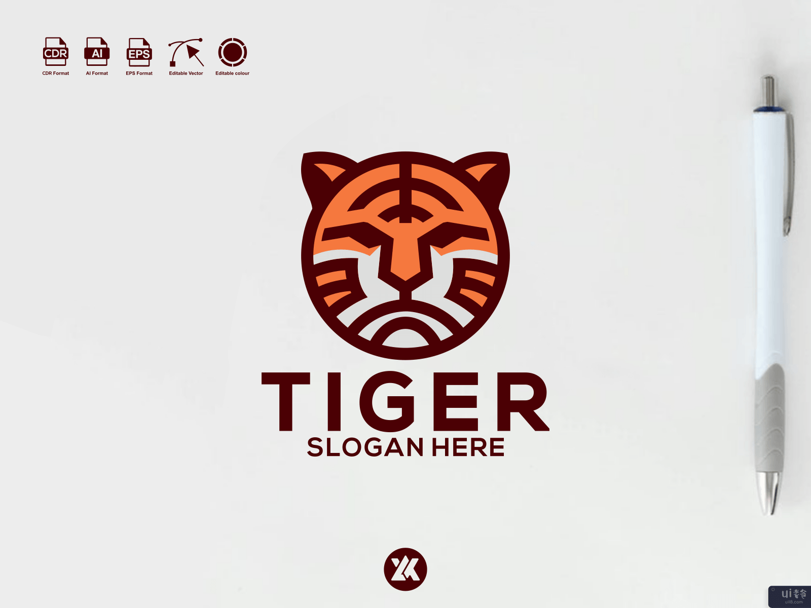 老虎标志(Tiger logo)插图