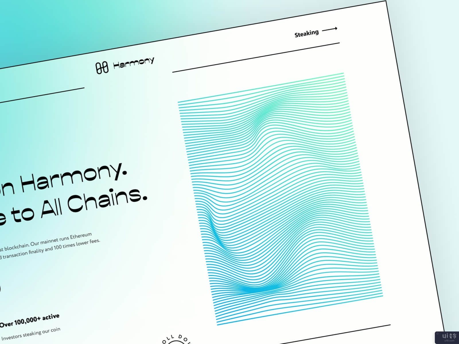 重新设计Harmony加密货币网站(Redesign of Harmony crypto website)插图2