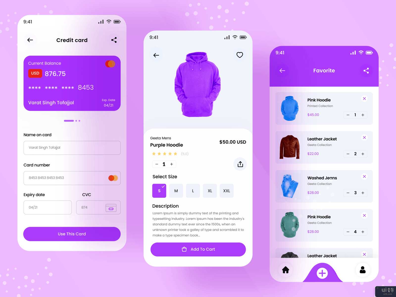 时尚网店 - UI应用设计(Fashion online shop - UI App Design)插图