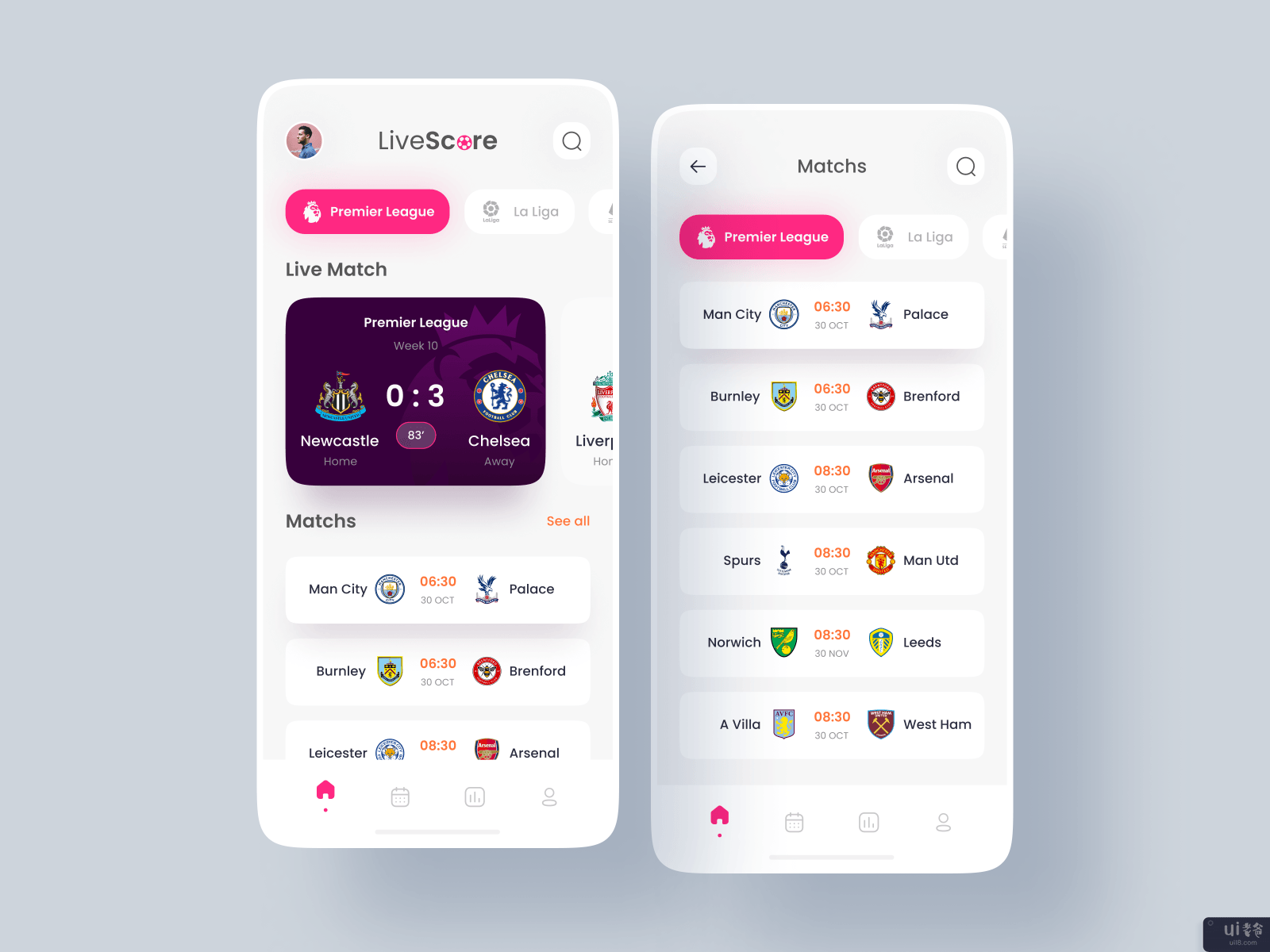 足球实时得分应用程序(Football Live Score App)插图2