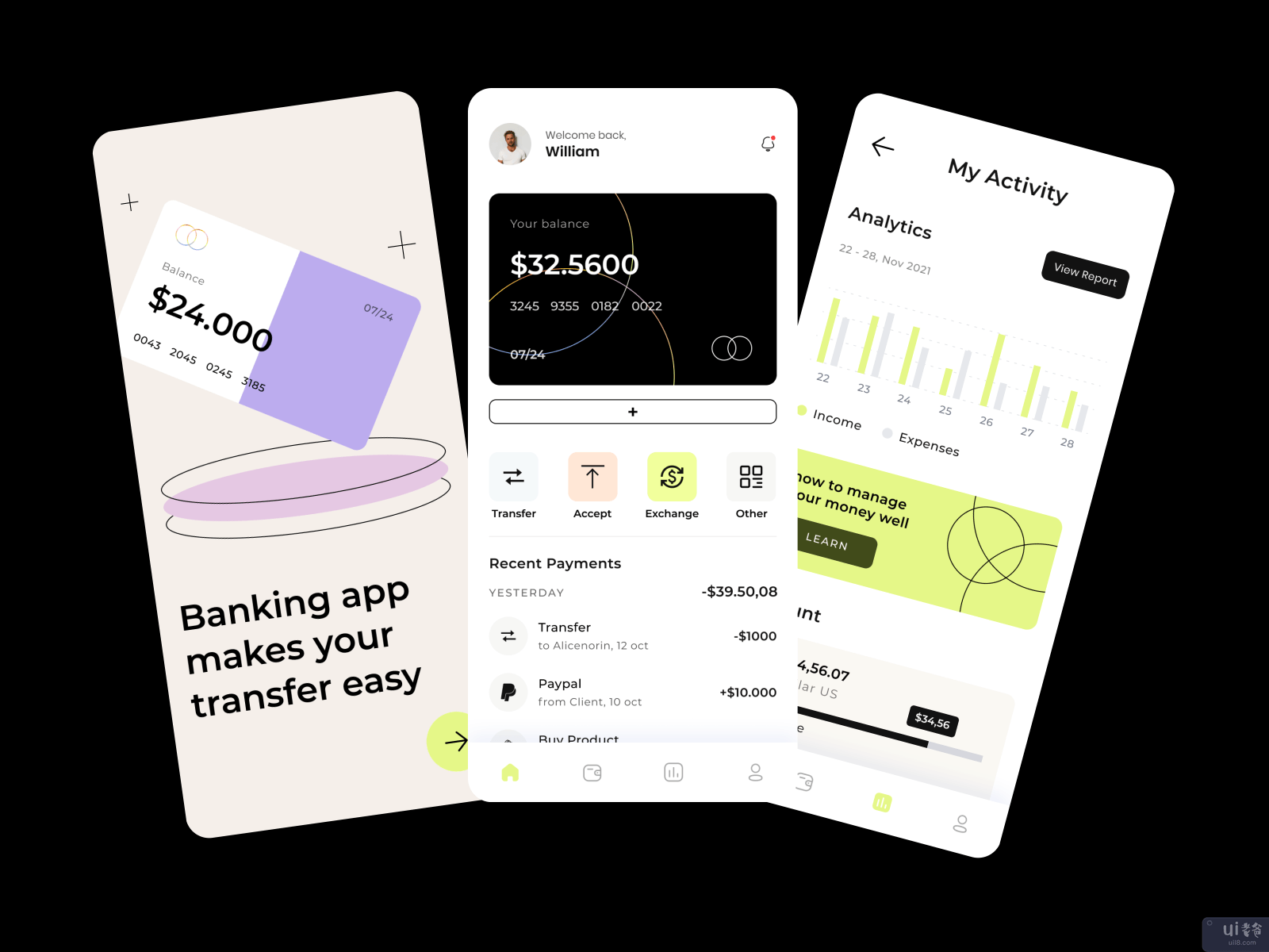 金融 - 移动银行应用程序(Finance - Mobile Banking App)插图1